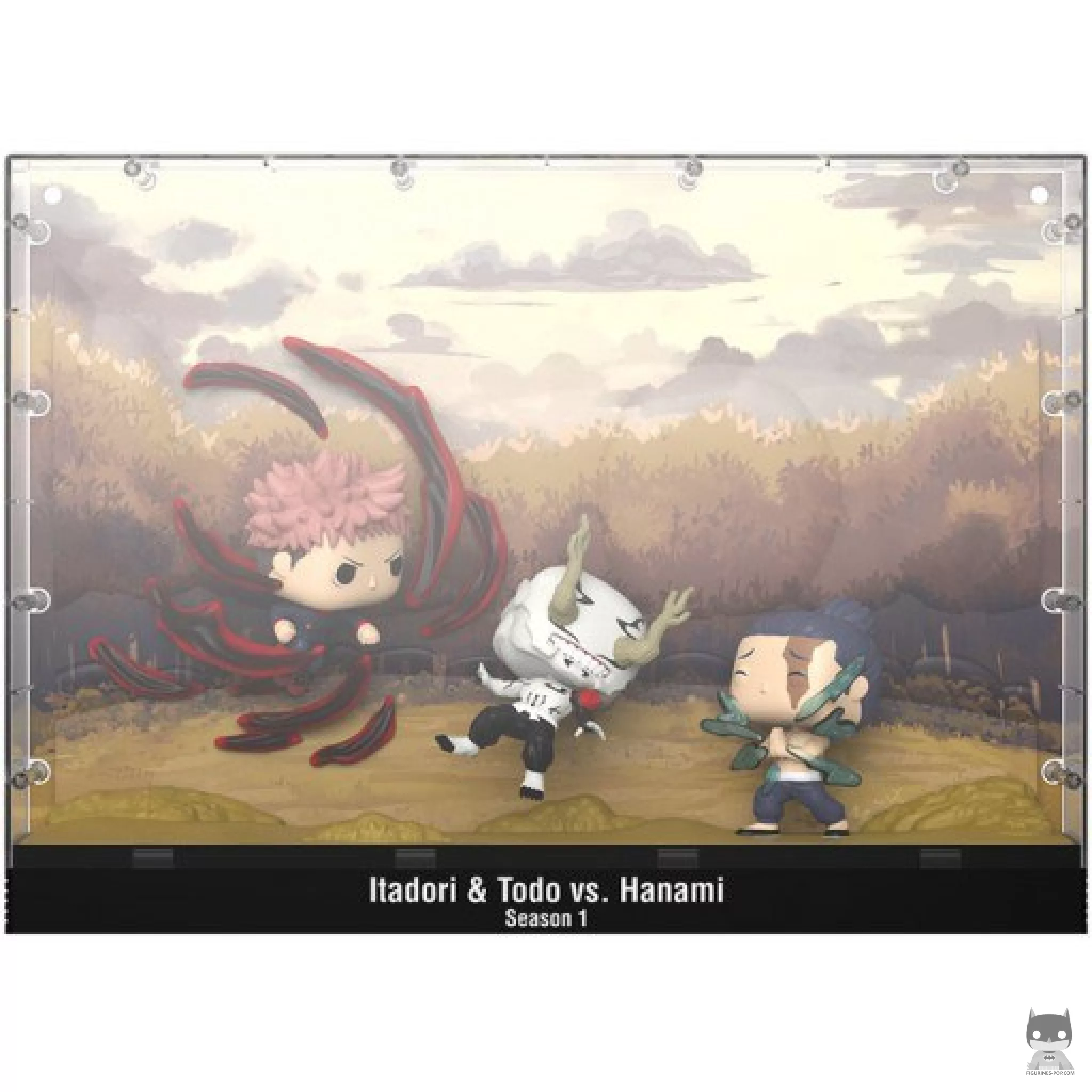 Figurine Funko POP Yuji Itadori & Todo vs Hanami -  Saison 1 (Jujutsu Kaisen)