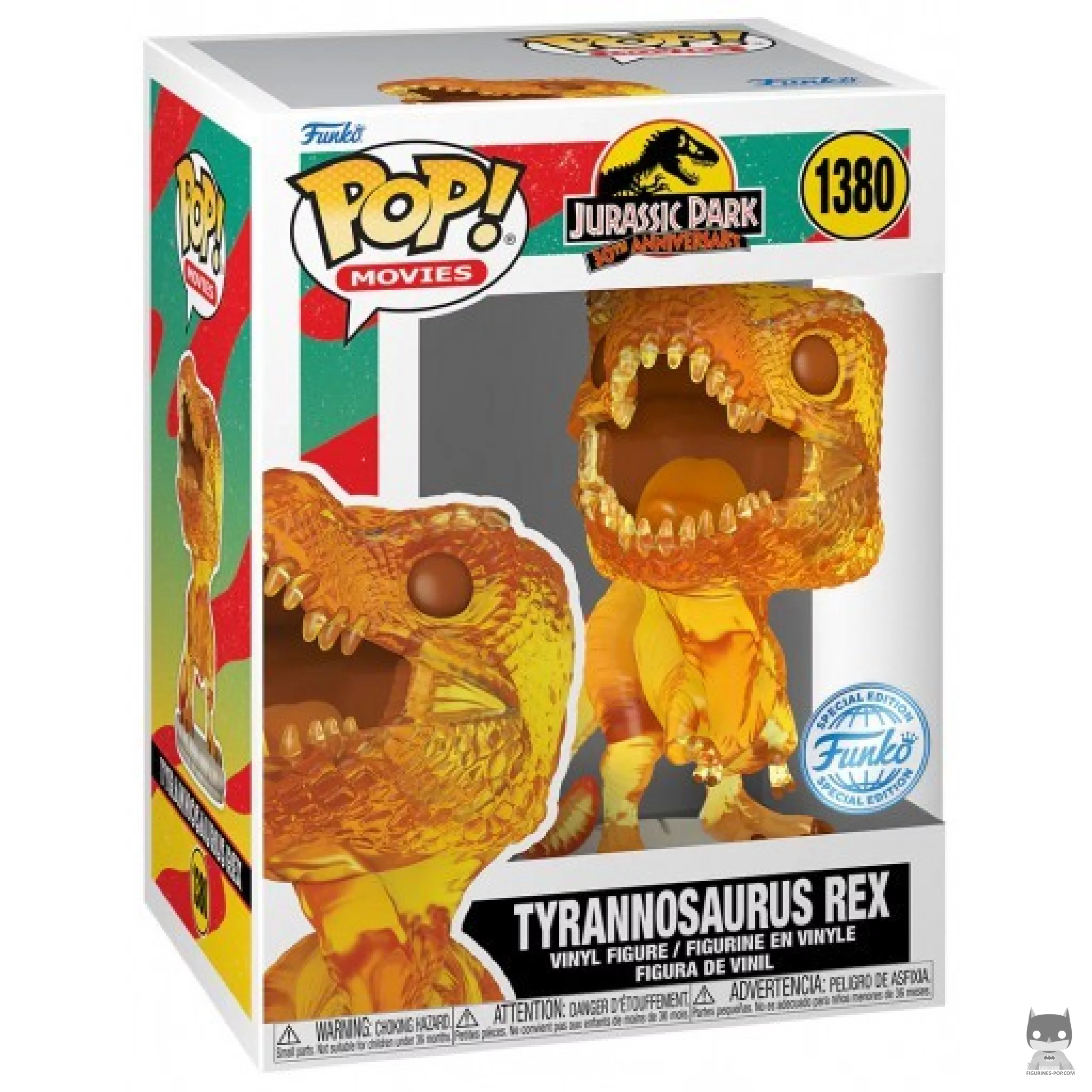 Figurine Funko POP Tyrannosaurus Rex (Ambre) avec boîte