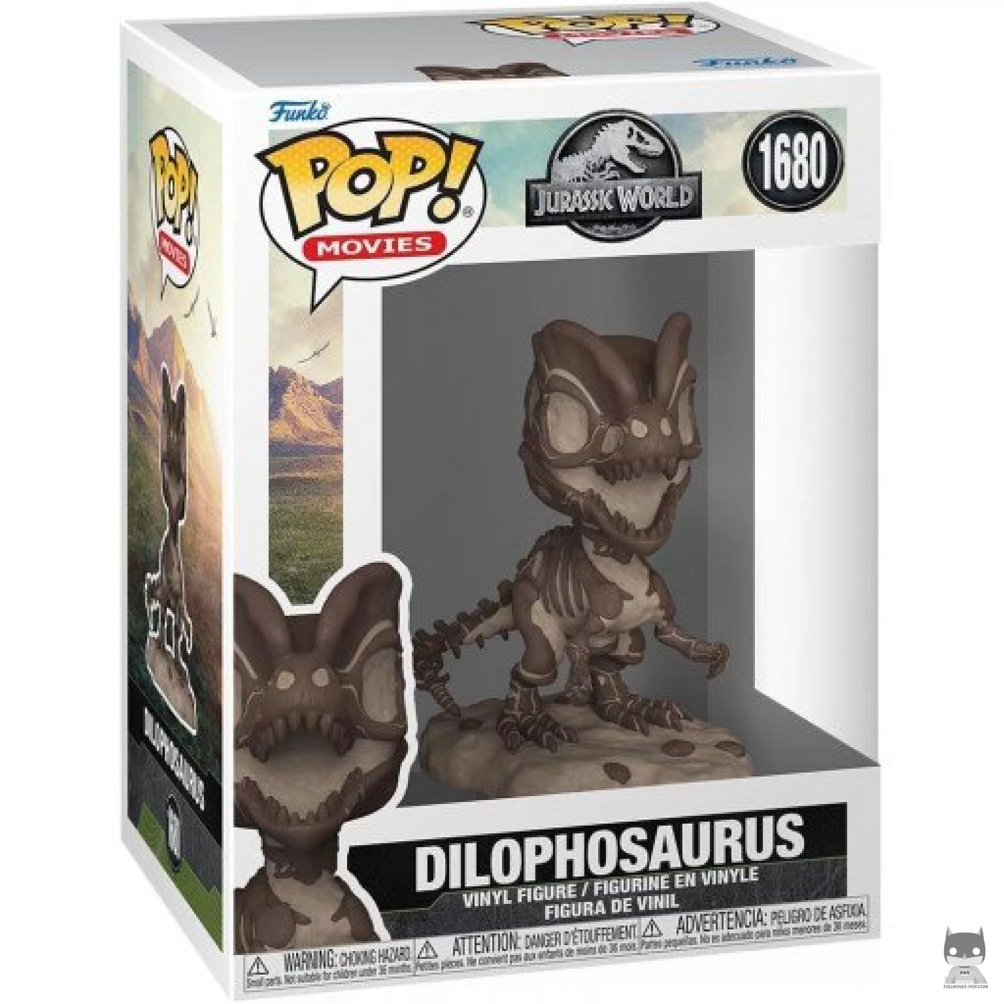 Figurine Funko POP Dilophosaure (Fossile) avec boîte