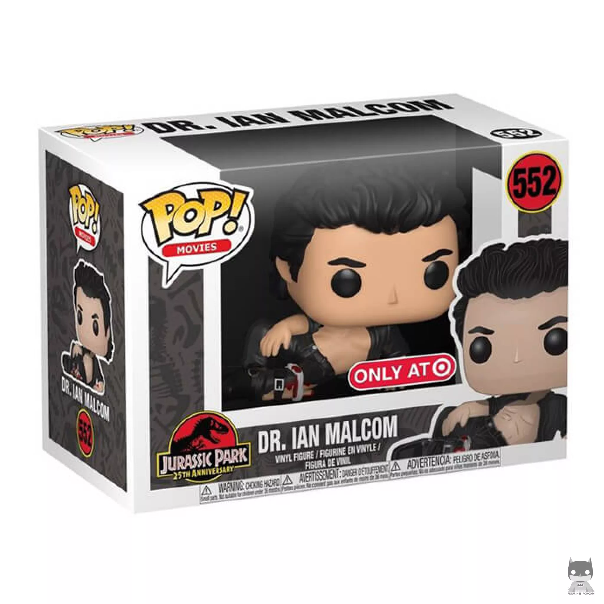 Figurine Funko POP Dr Ian Malcolm (Blessé) avec boîte