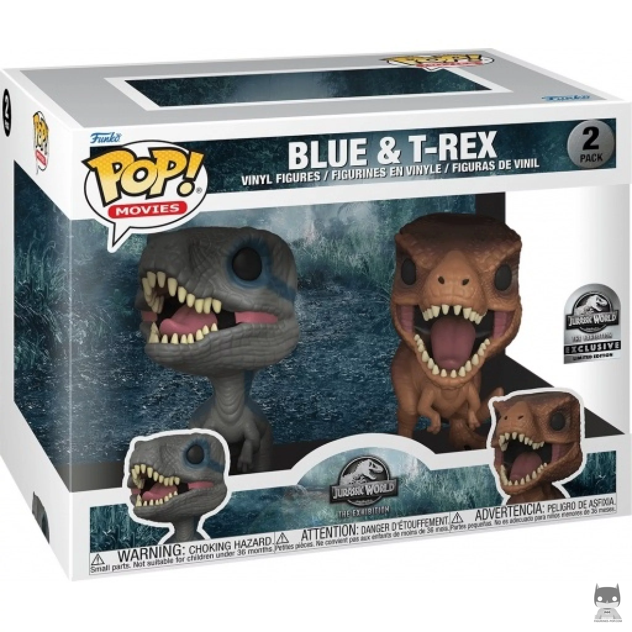 Figurine Funko POP Blue & T-Rex avec boîte