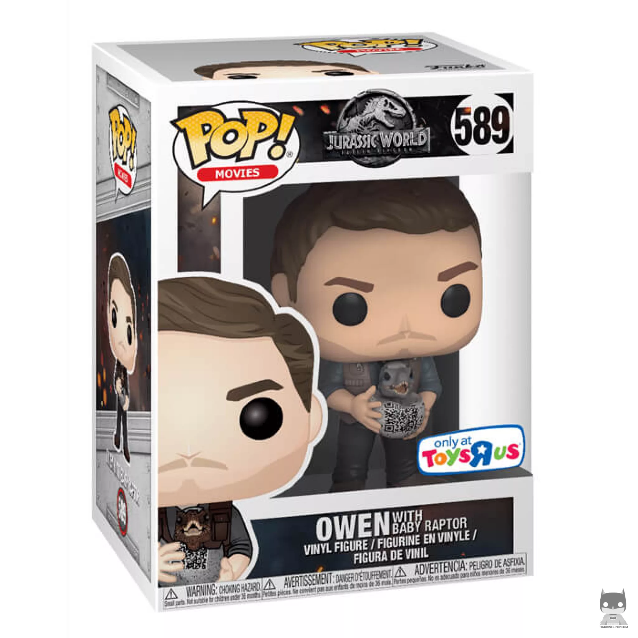 Figurine Funko POP Owen avec Bébé Raptor avec boîte
