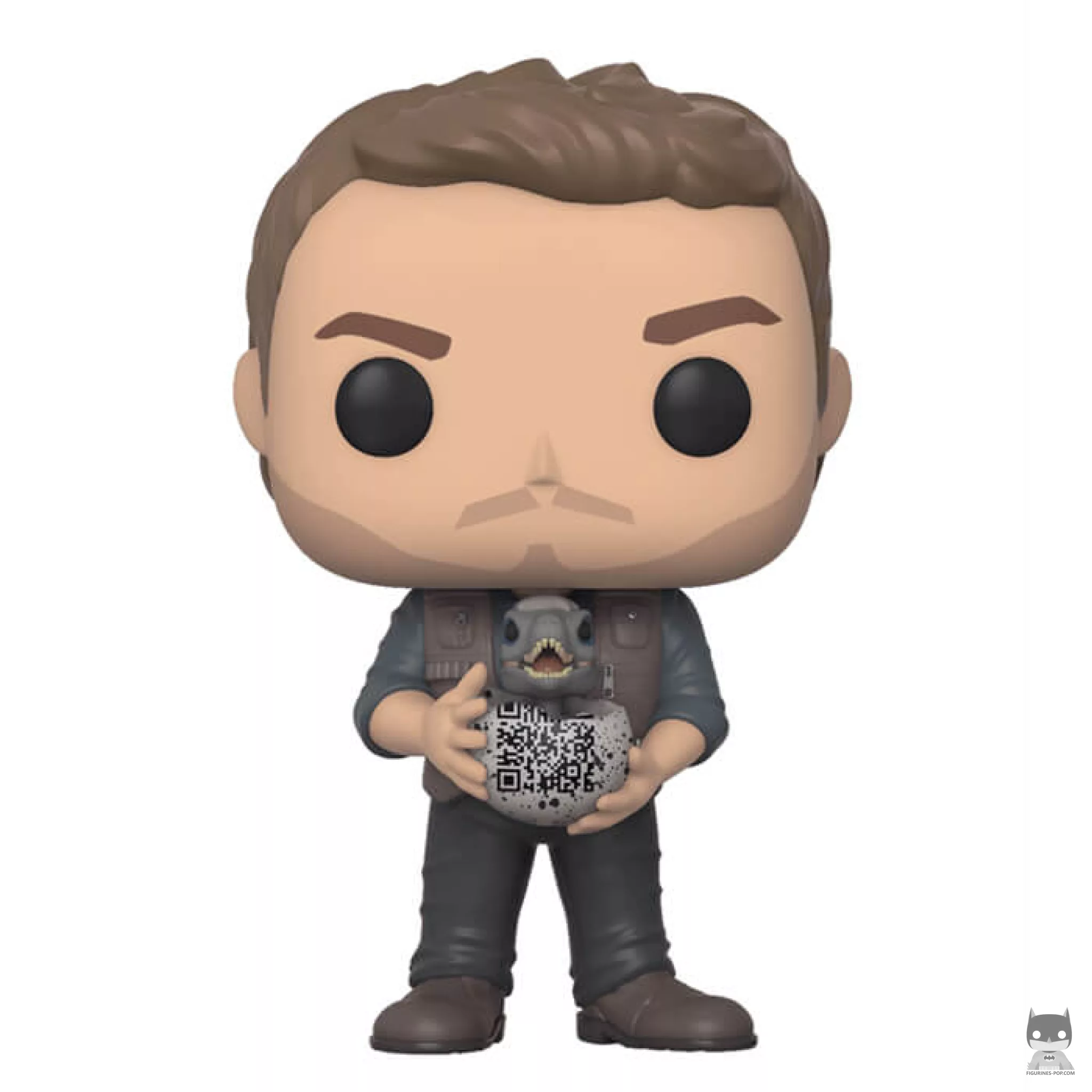 Figurine Funko POP Owen avec Bébé Raptor (Jurassic World Fallen Kingdom)