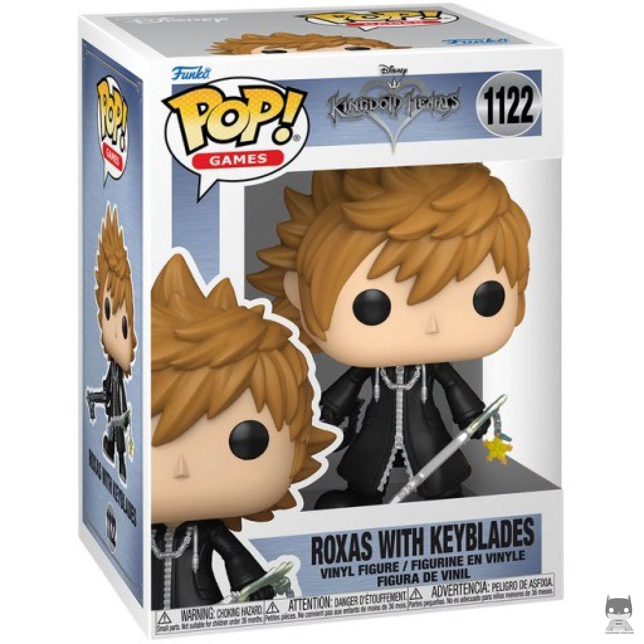 Figurine Funko POP Roxas avec Keyblades avec boîte
