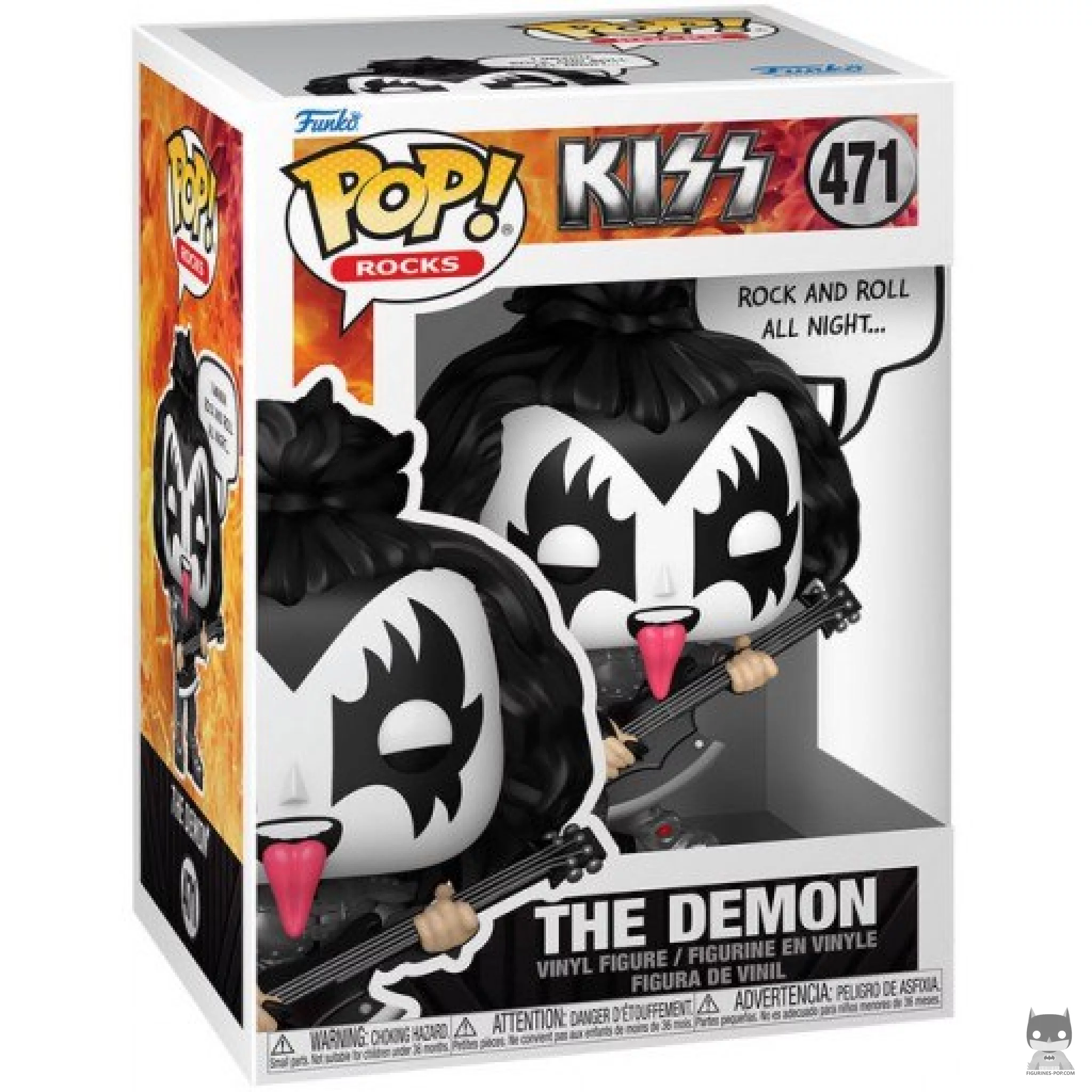 Figurine Funko POP The Demon (Rock And Roll All Night) avec boîte