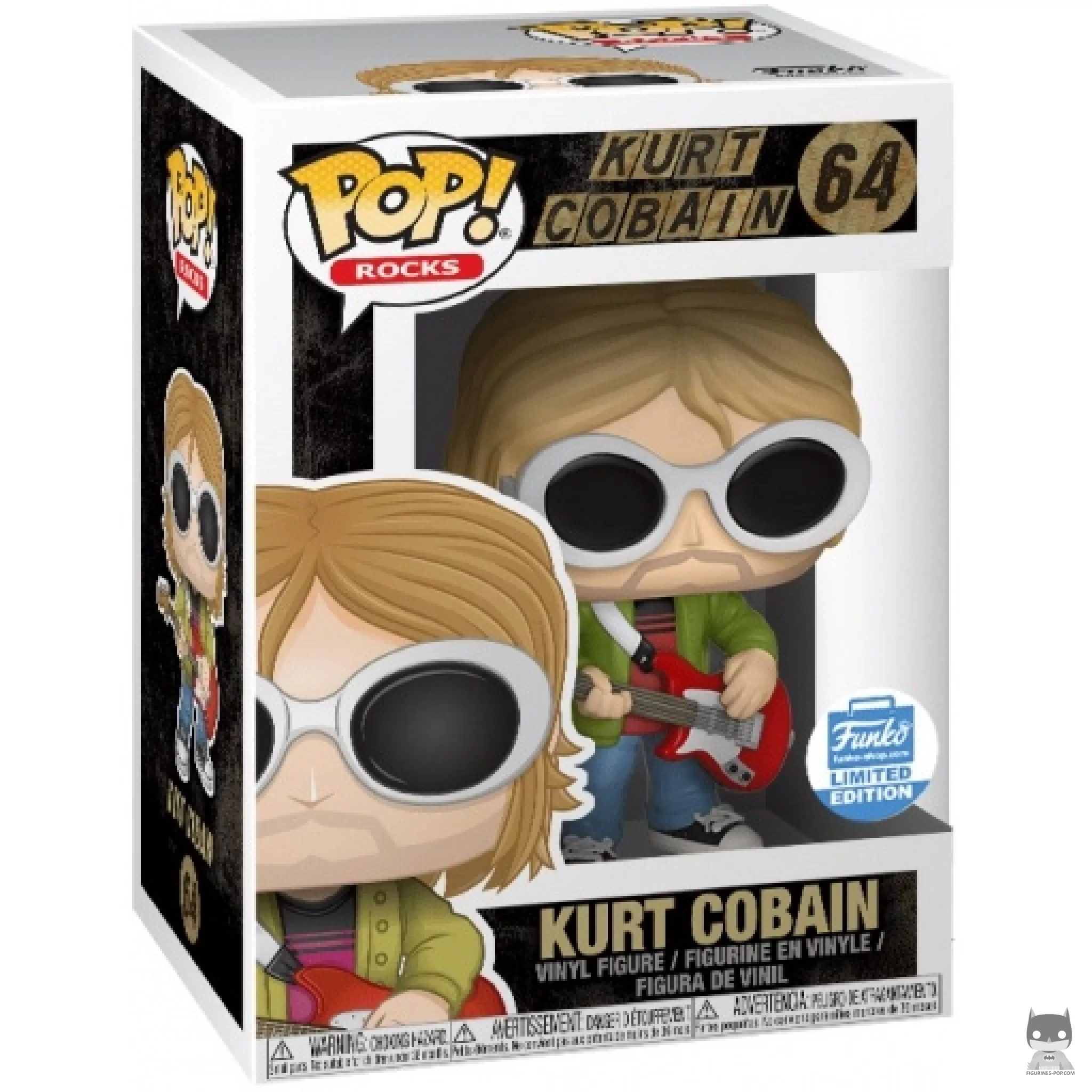 Figurine Funko POP Kurt Cobain avec boîte