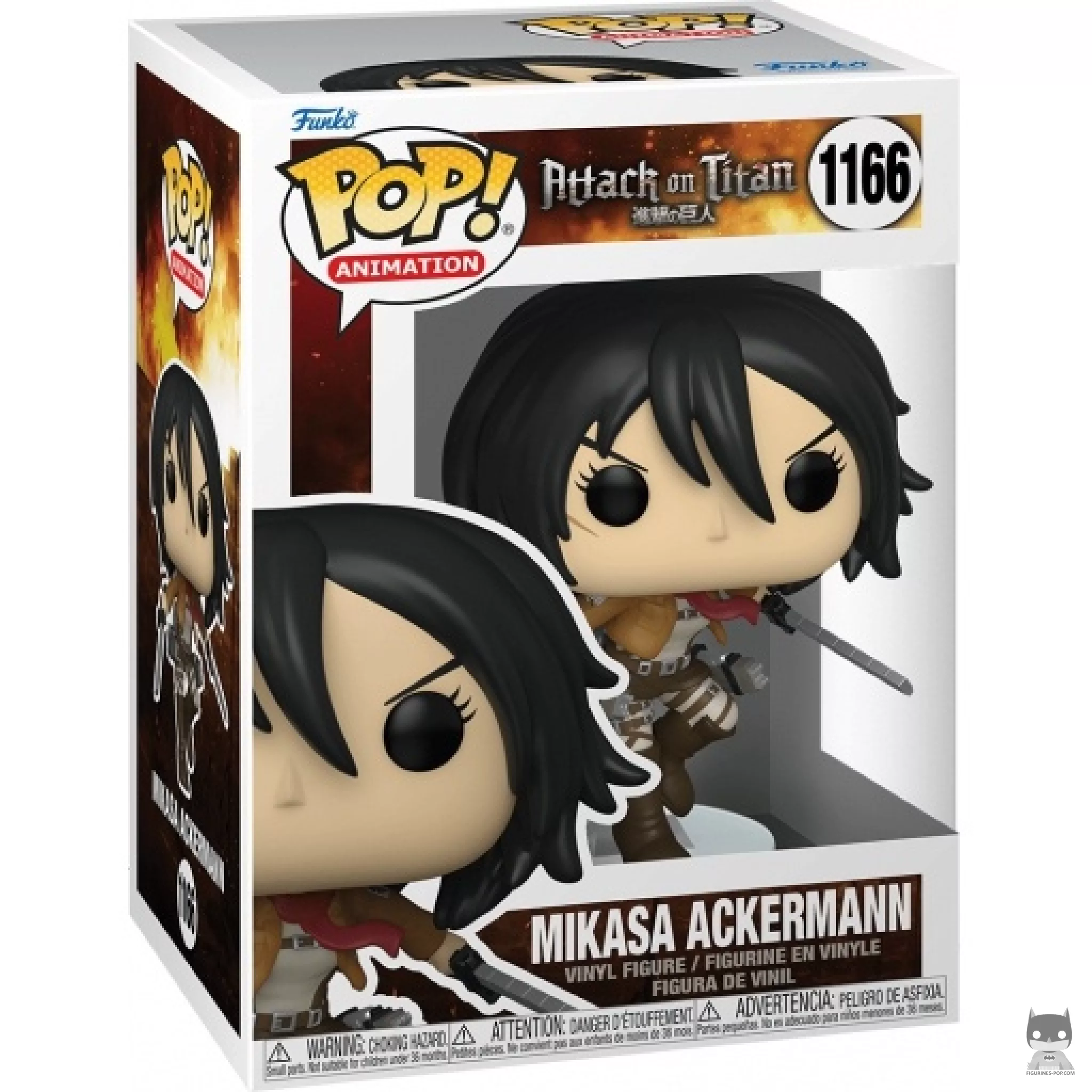 Figurine Funko POP Mikasa Ackerman avec boîte