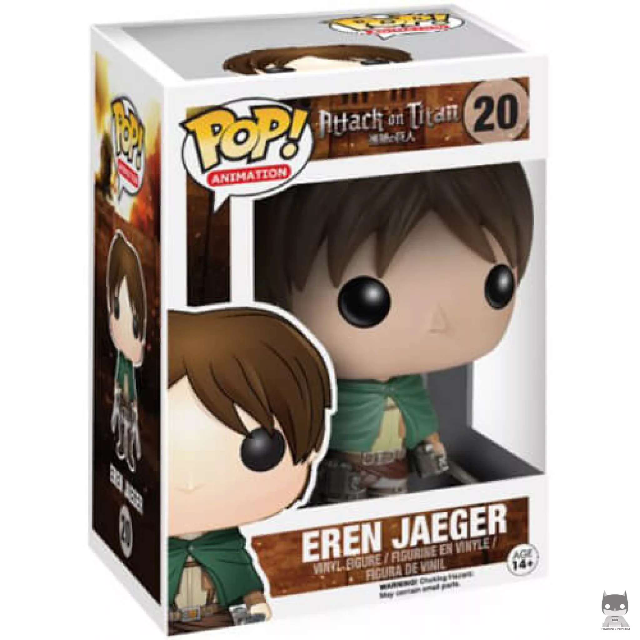 Figurine Funko POP Eren Jaeger avec boîte