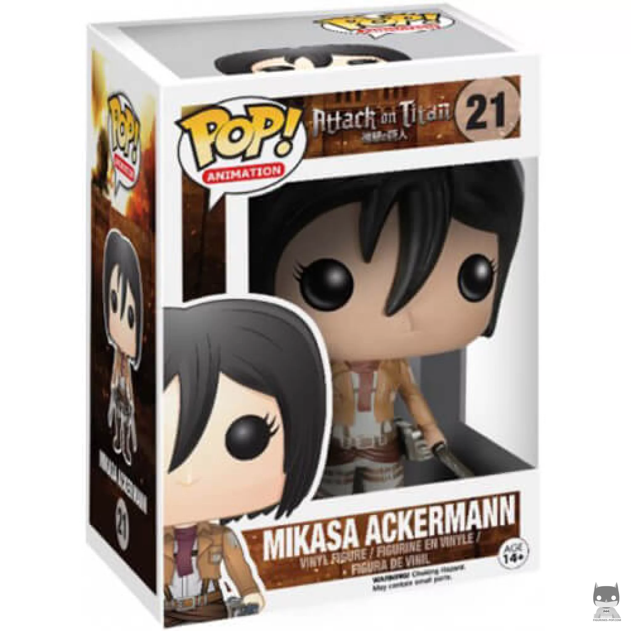 Figurine Funko POP Mikasa Ackerman avec boîte