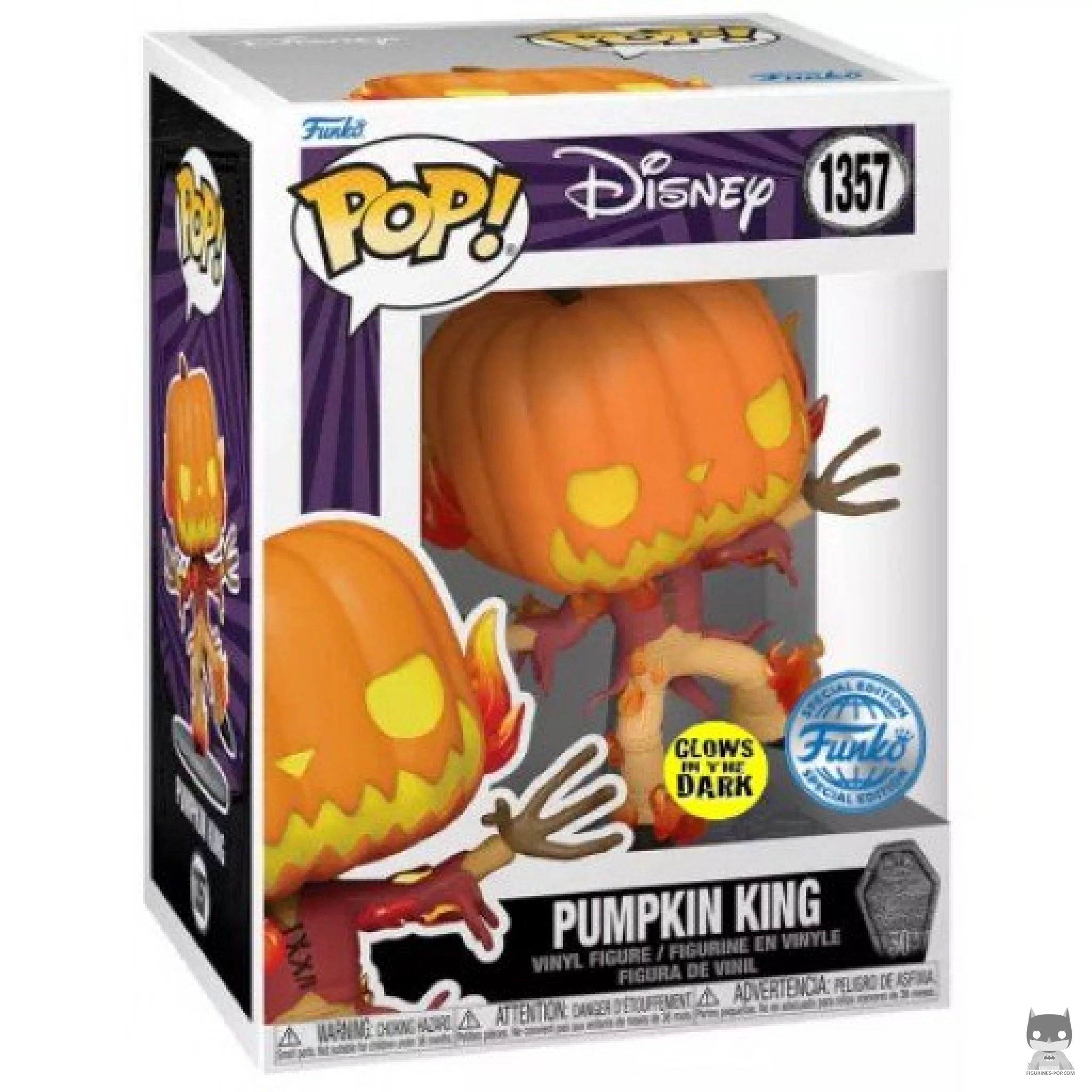 Figurine Funko POP Le Roi des Citrouilles (Glow in the Dark) avec boîte