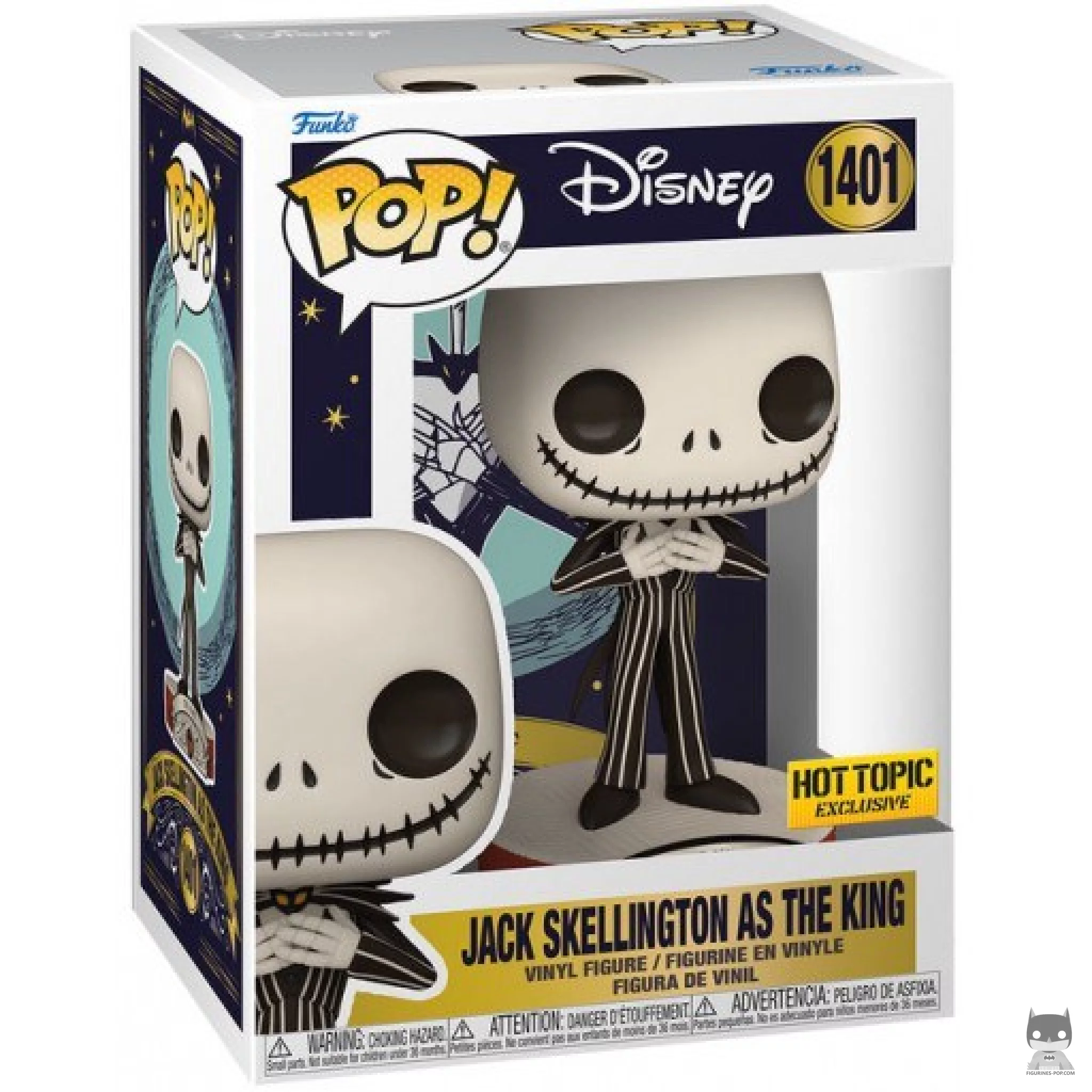 Figurine Funko POP Jack Skellington en Roi avec boîte