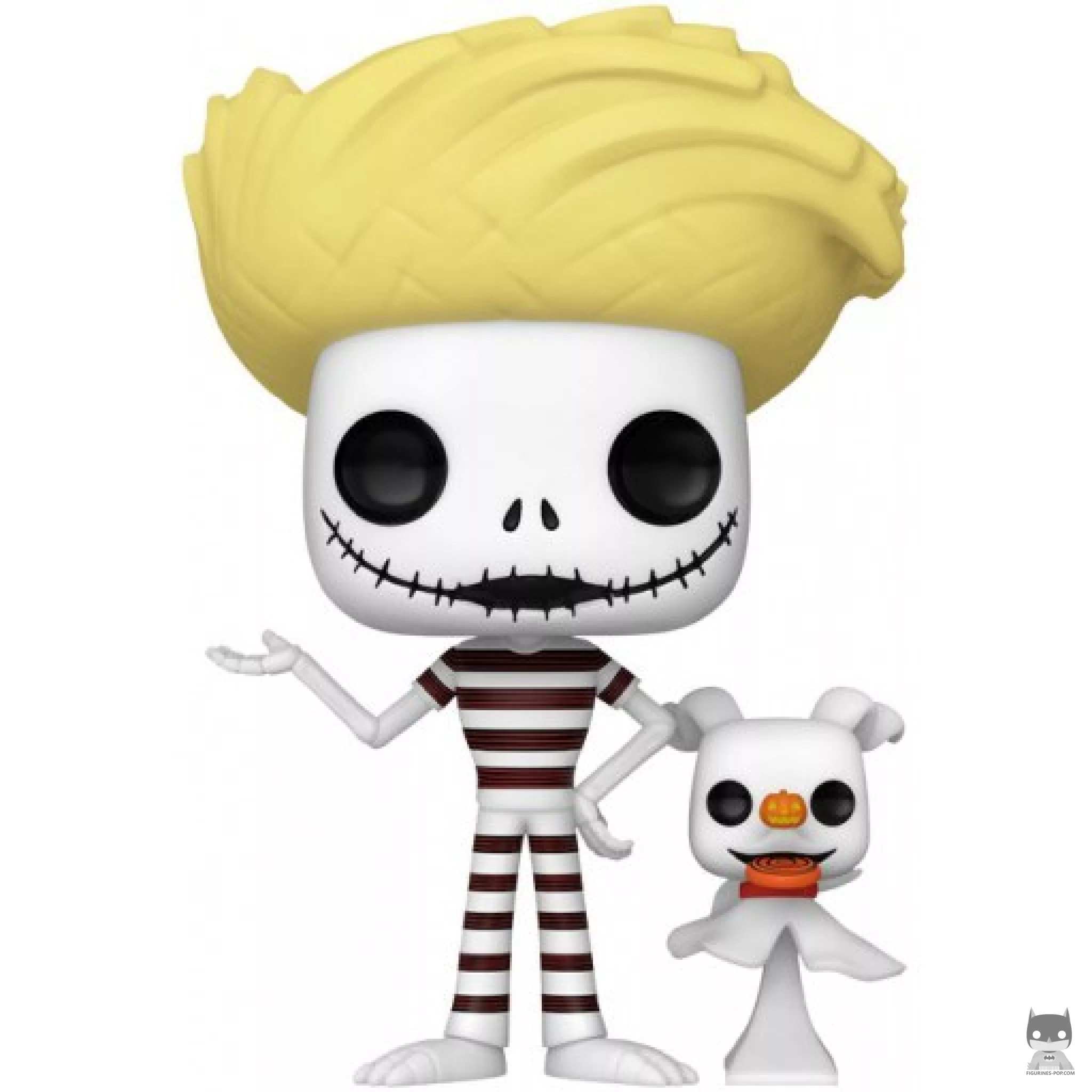 Figurine Funko POP Jack avec Zero (Plage) (L'Etrange Noël de M. Jack)