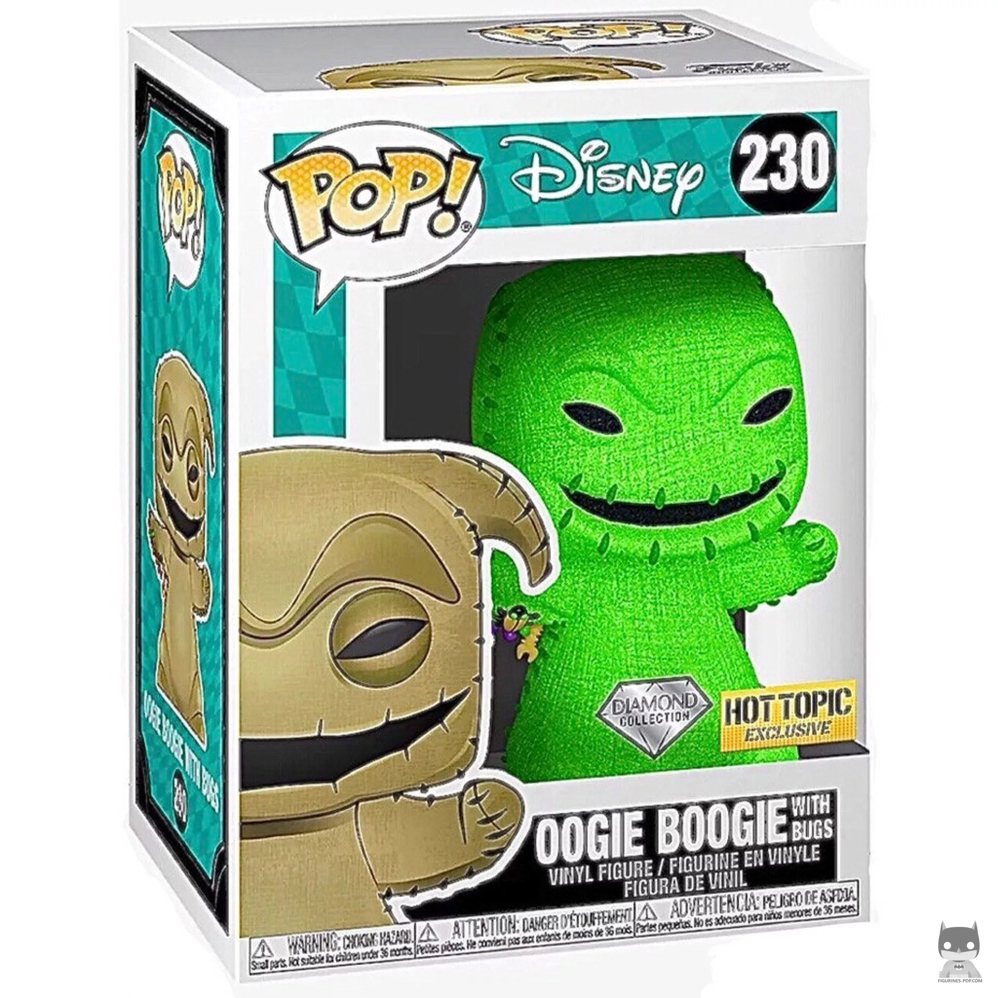Figurine Funko POP Oogie Boogie avec Insectes (Diamond Glitter) avec boîte