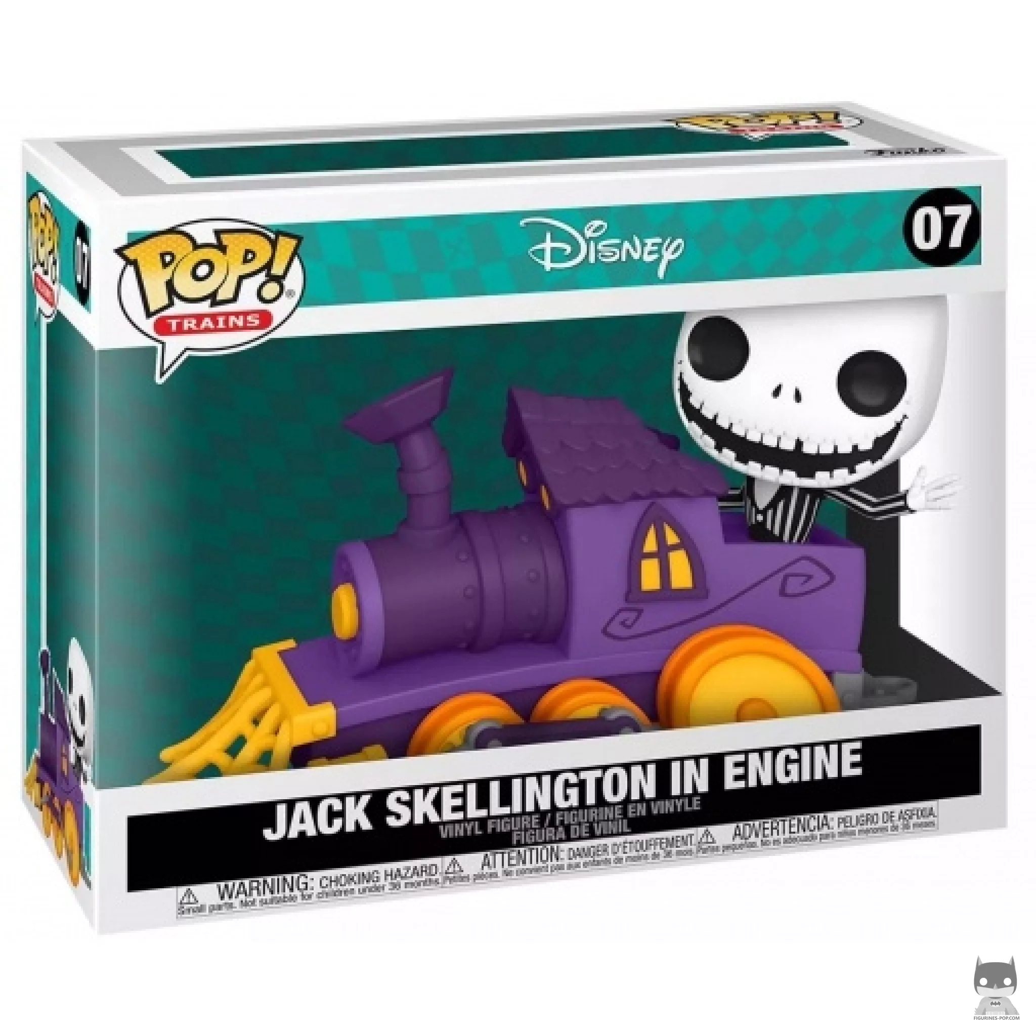 Figurine Funko POP Jack Skellington dans Locomotive avec boîte