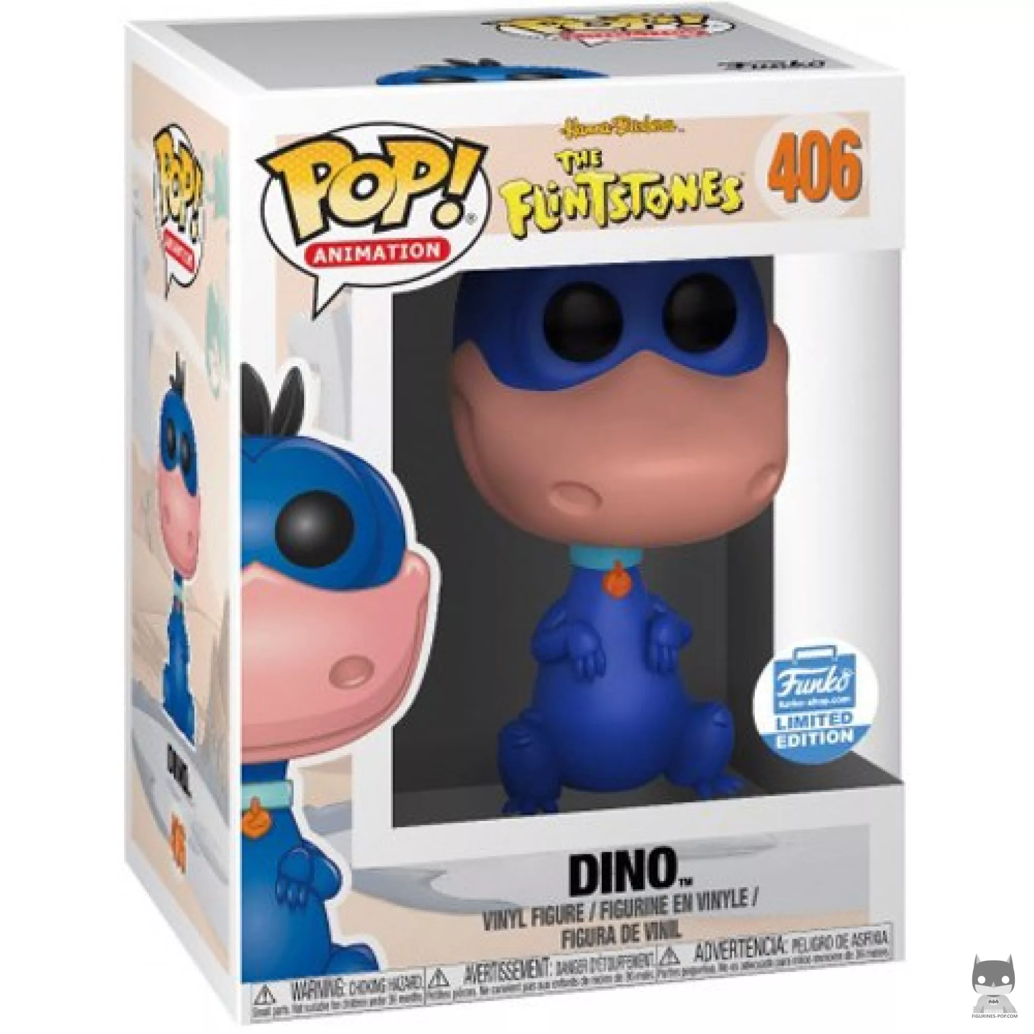 Figurine Funko POP Dino (Bleu) avec boîte