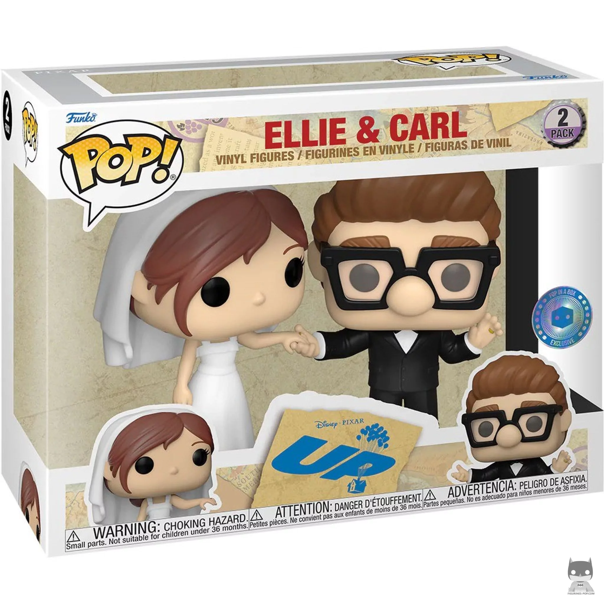 Figurine Funko POP Ellie & Carl mariage avec boîte
