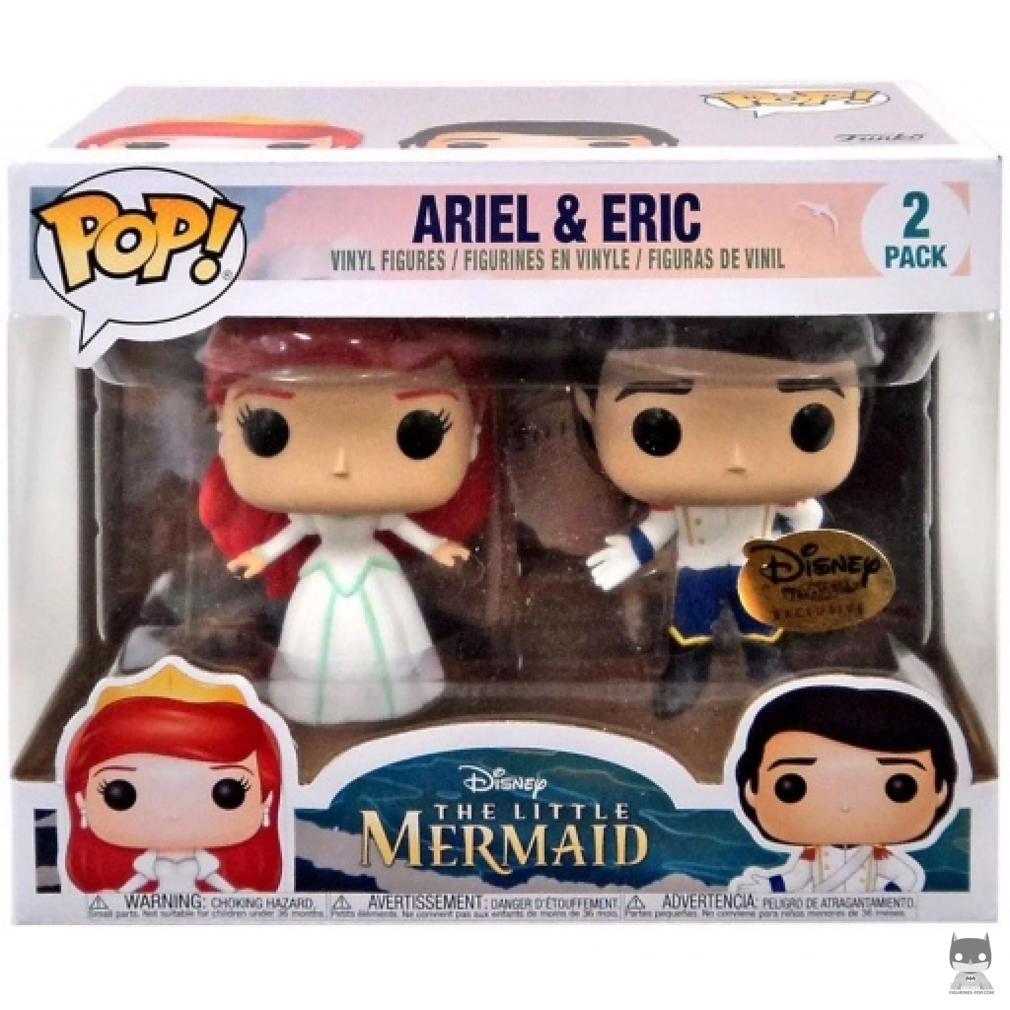 Figurine Funko POP Ariel & Eric Mariage avec boîte