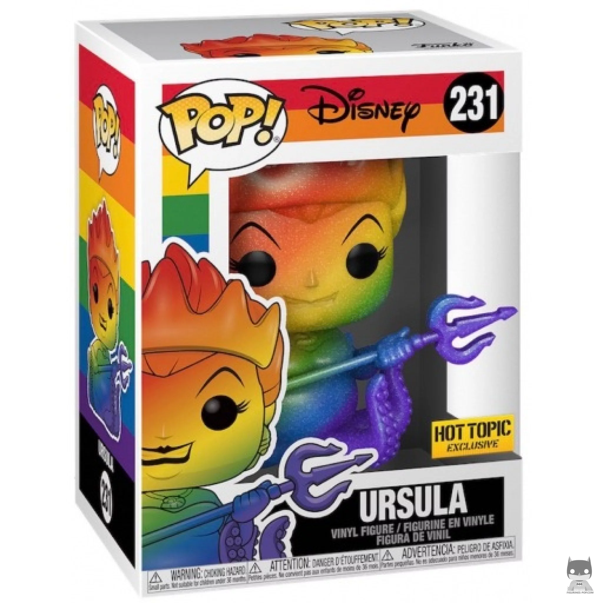 Figurine Funko POP Ursula (Rainbow) avec boîte