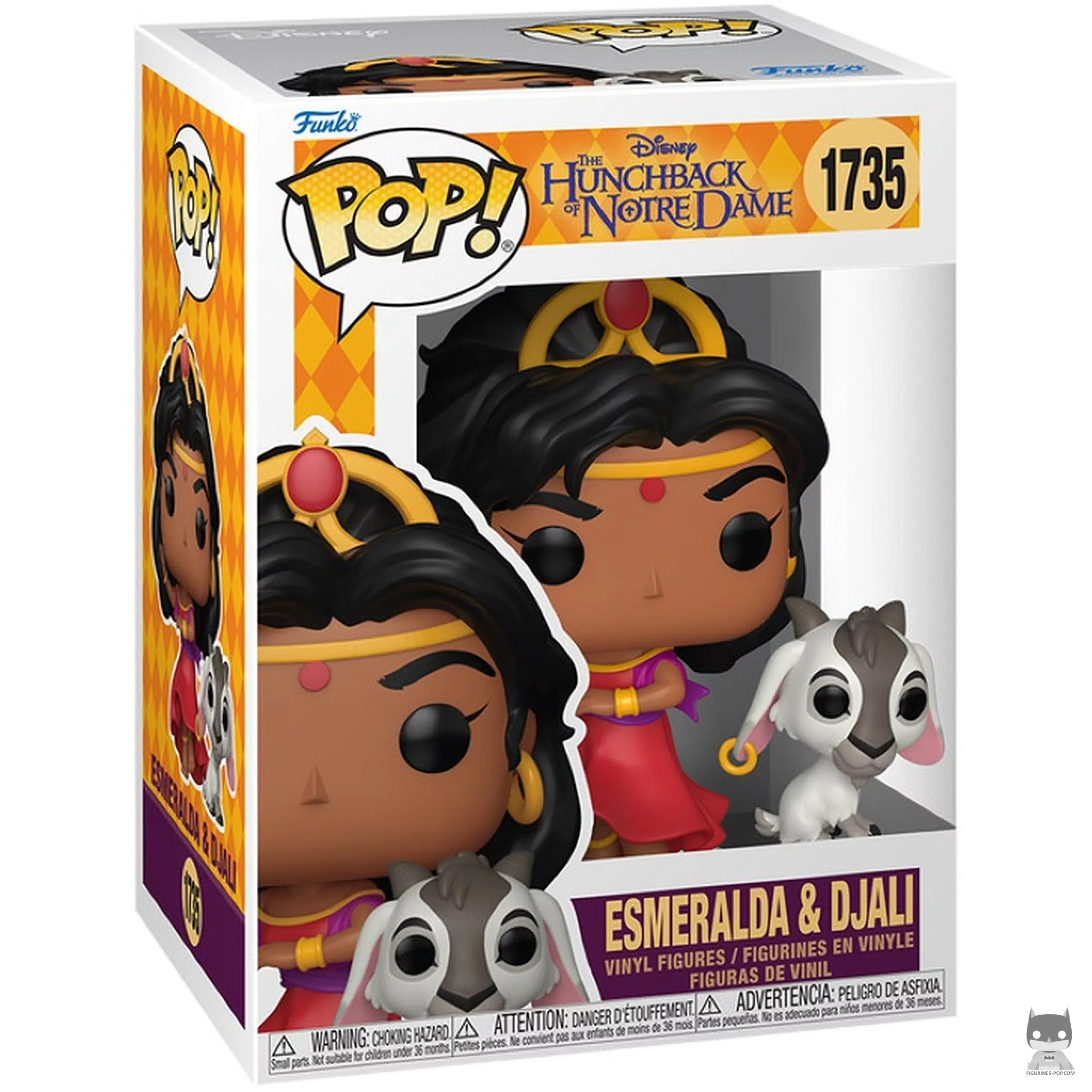 Figurine Funko POP Esmeralda & Djali avec boîte