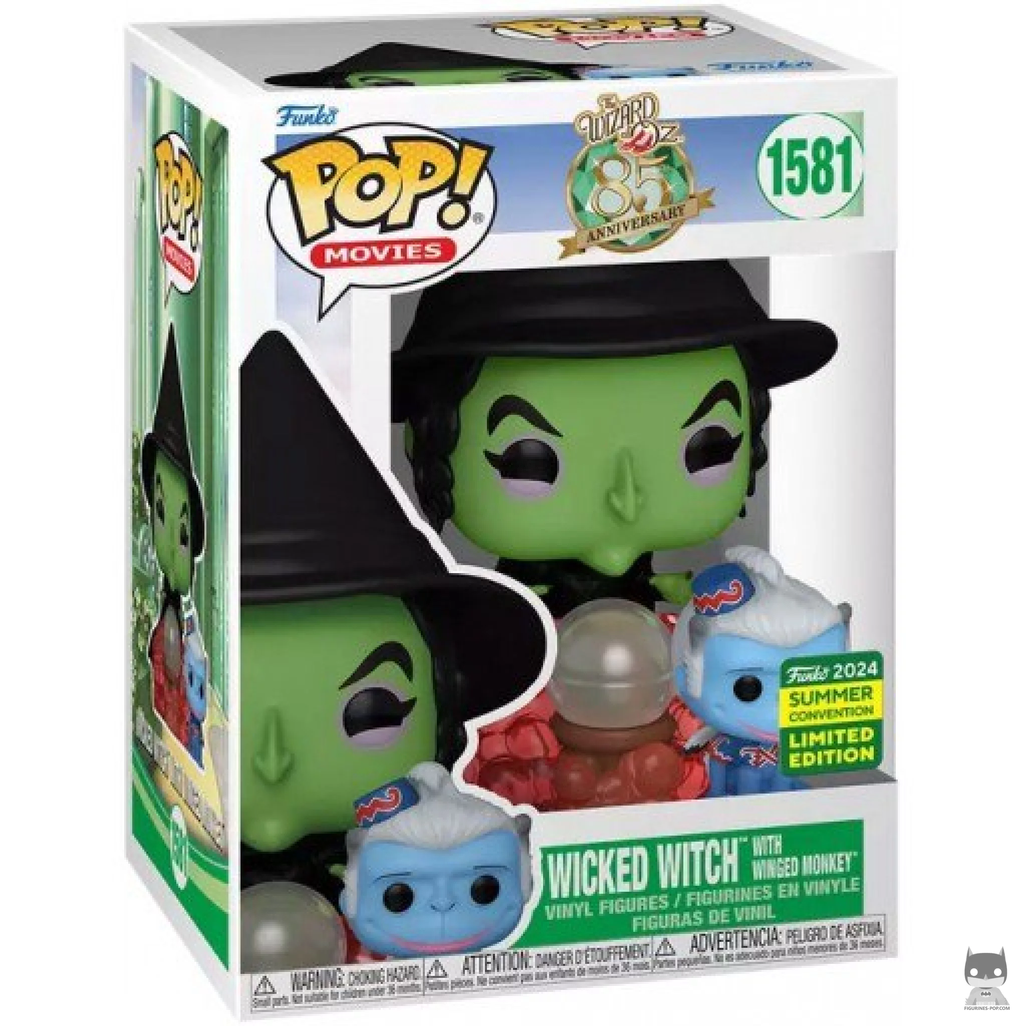 Figurine Funko POP Méchante Sorcière avec Singe avec des Ailes avec boîte