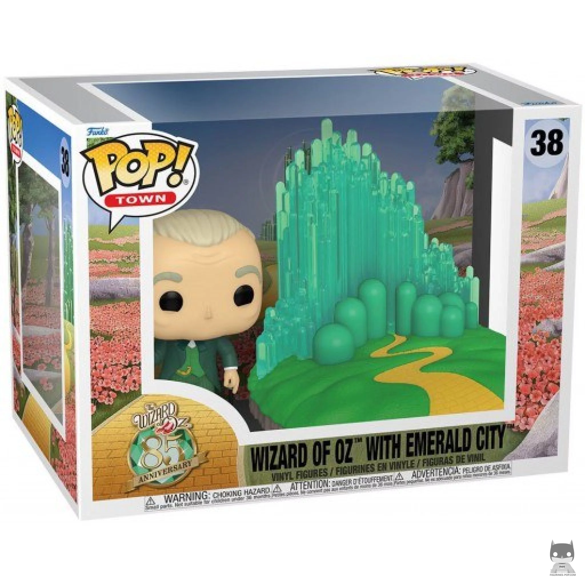 Figurine Funko POP Magicien d'Oz avec la Cité d'Émeraude avec boîte