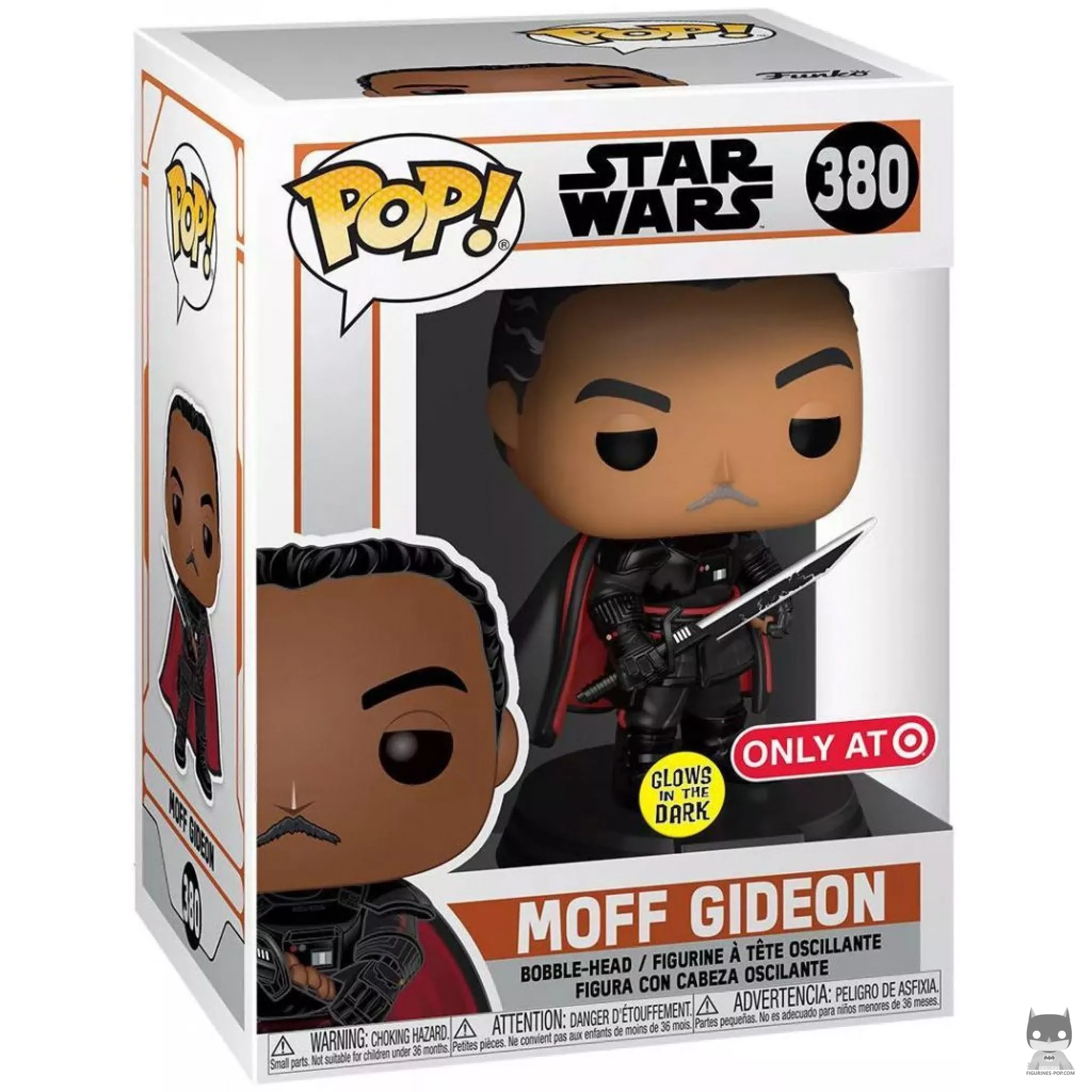 Figurine Funko POP Moff Gideon (Glow in the Dark) avec boîte