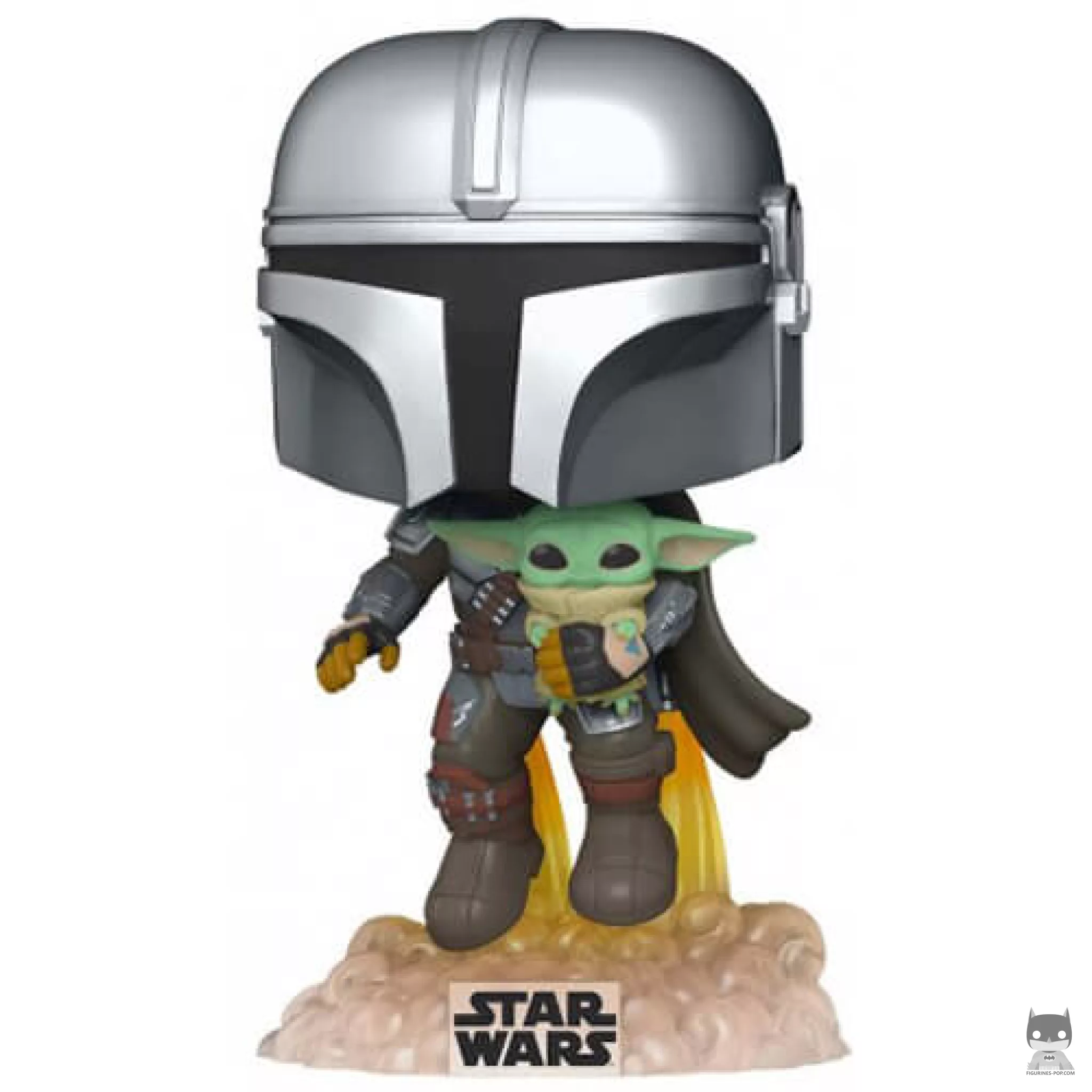 Figurine Funko POP Le Mandalorien en Jet Pack avec l'Enfant (Le Mandalorien (Star Wars))