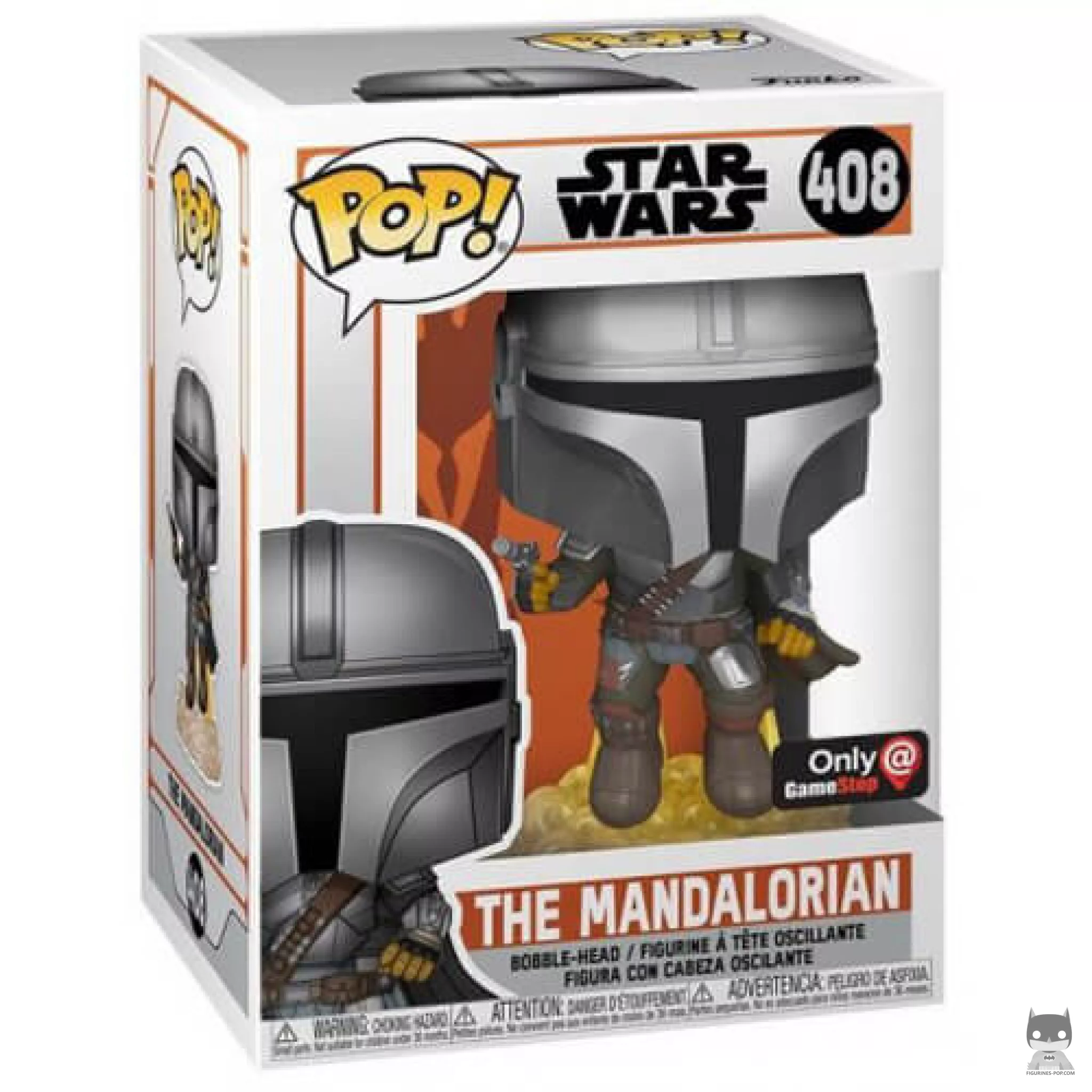 Figurine Funko POP Le Mandalorien en Jet Pack avec boîte
