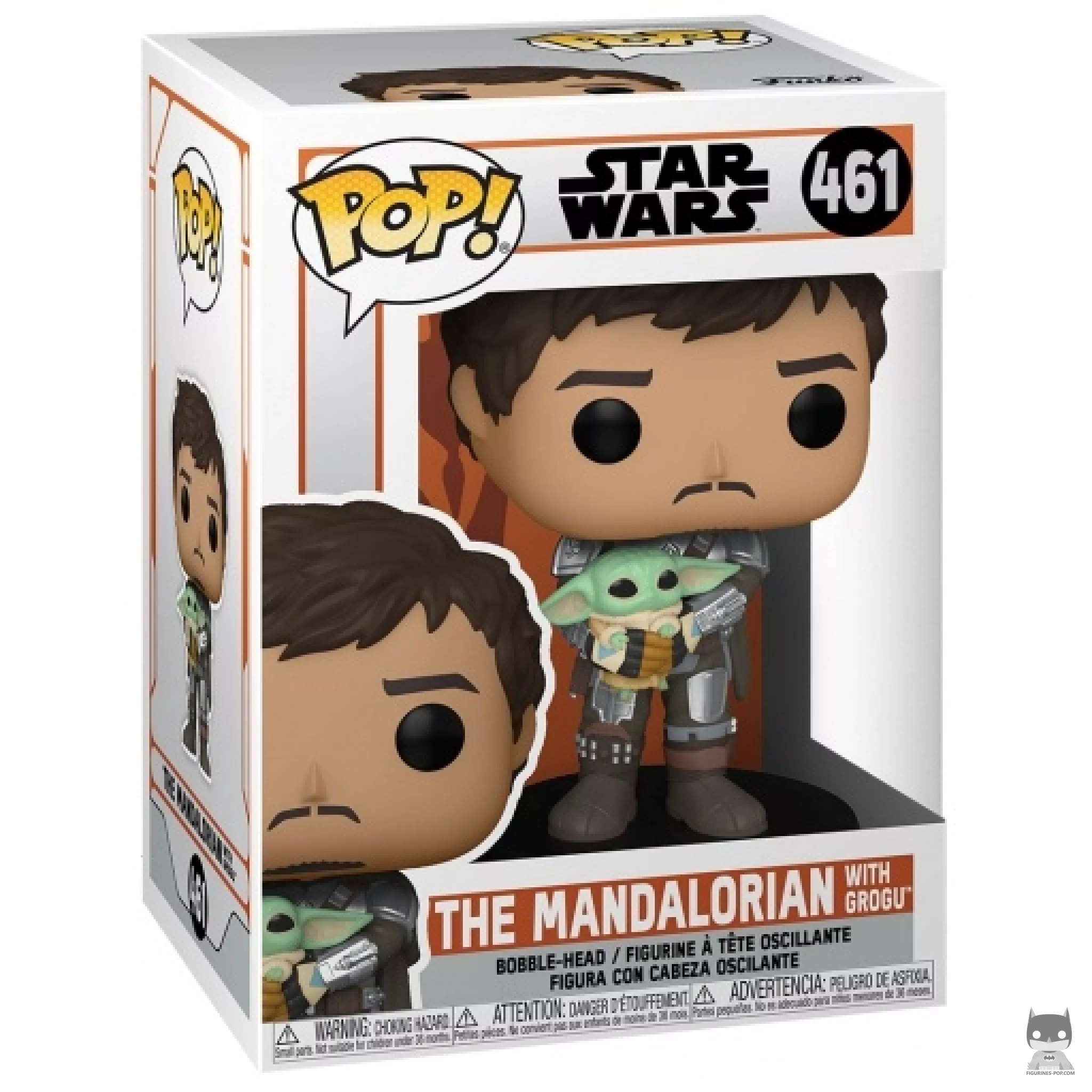 Figurine Funko POP Le Mandalorien avec Grogu avec boîte