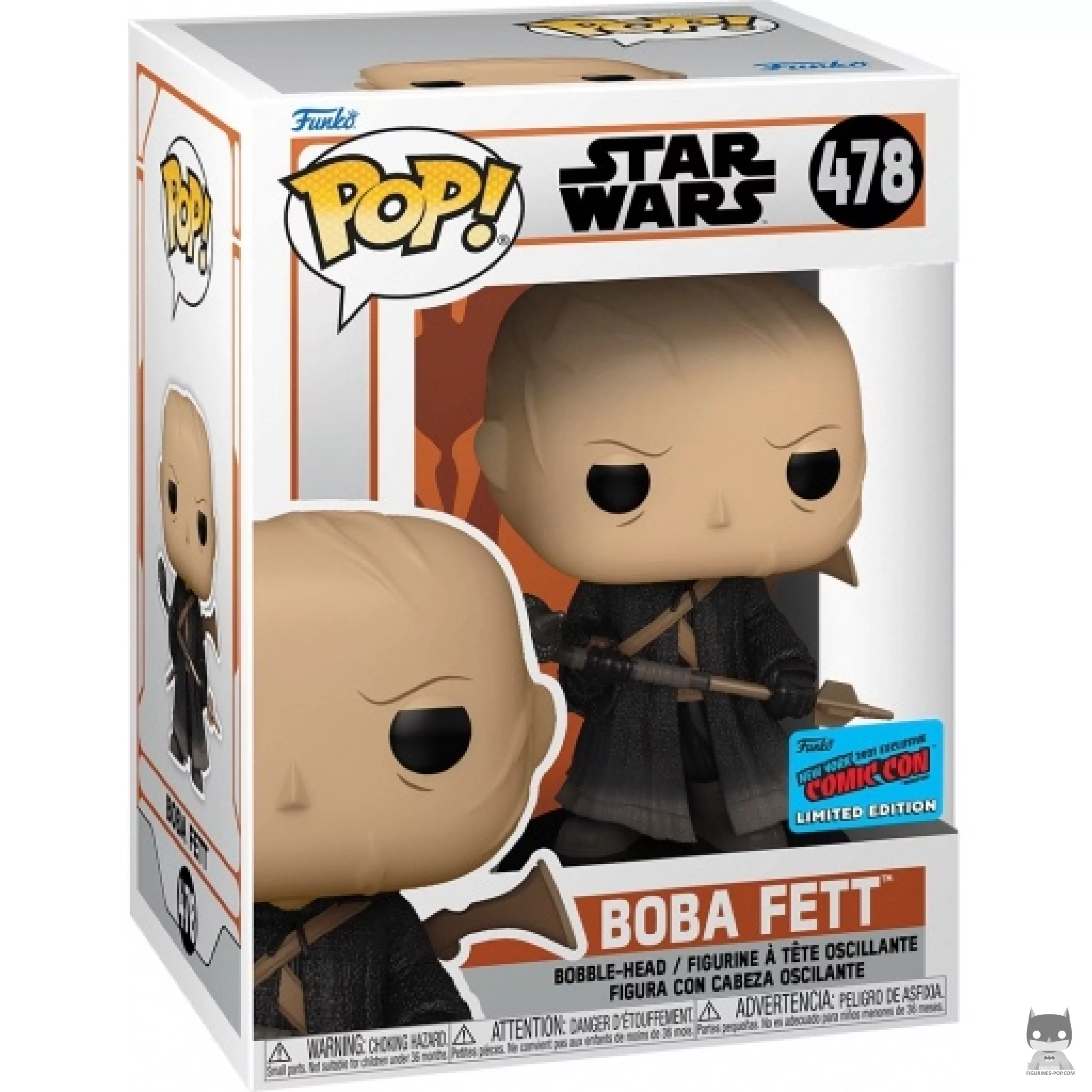 Figurine Funko POP Boba Fett sur Tattooine avec boîte