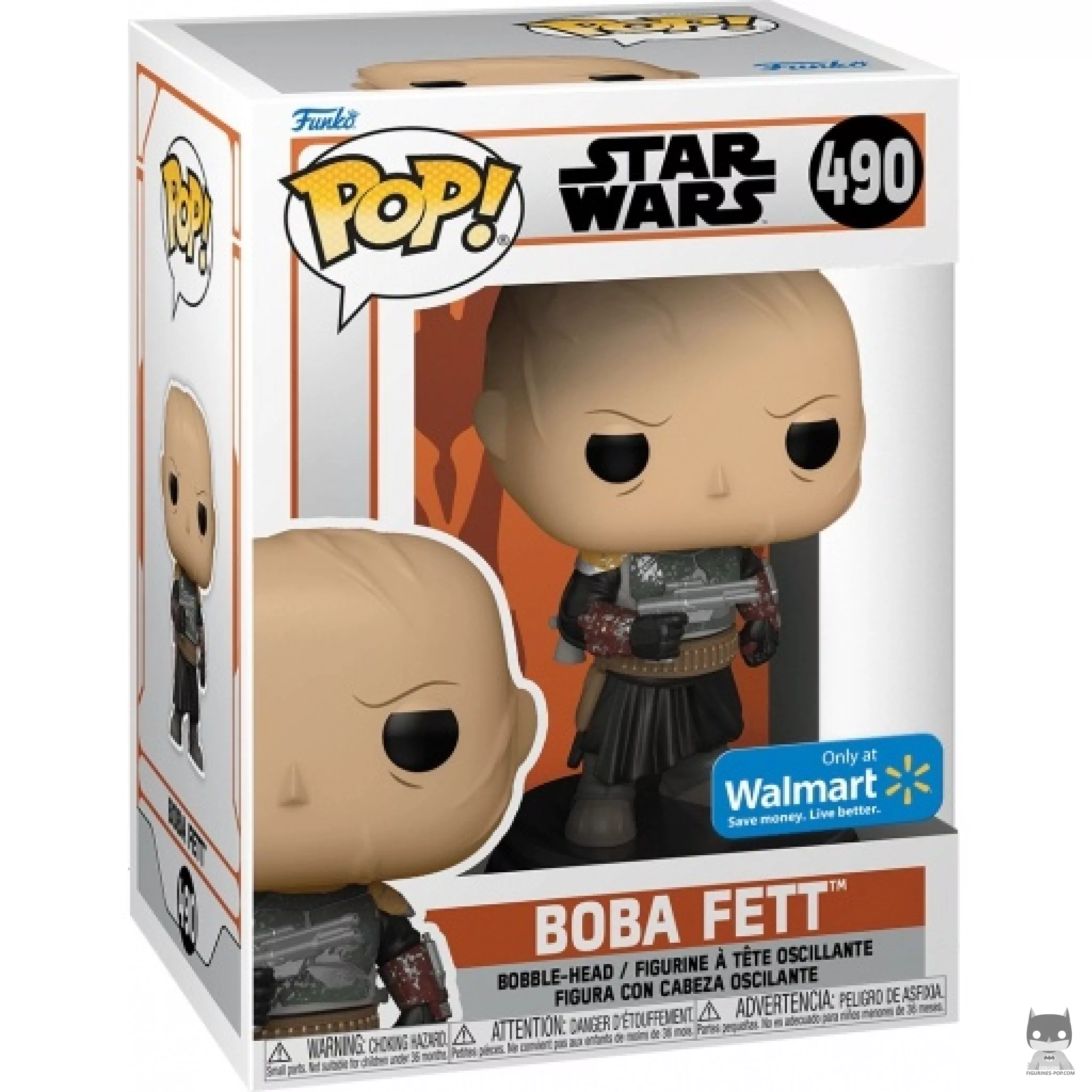 Figurine Funko POP Boba Fett sans Casque avec boîte