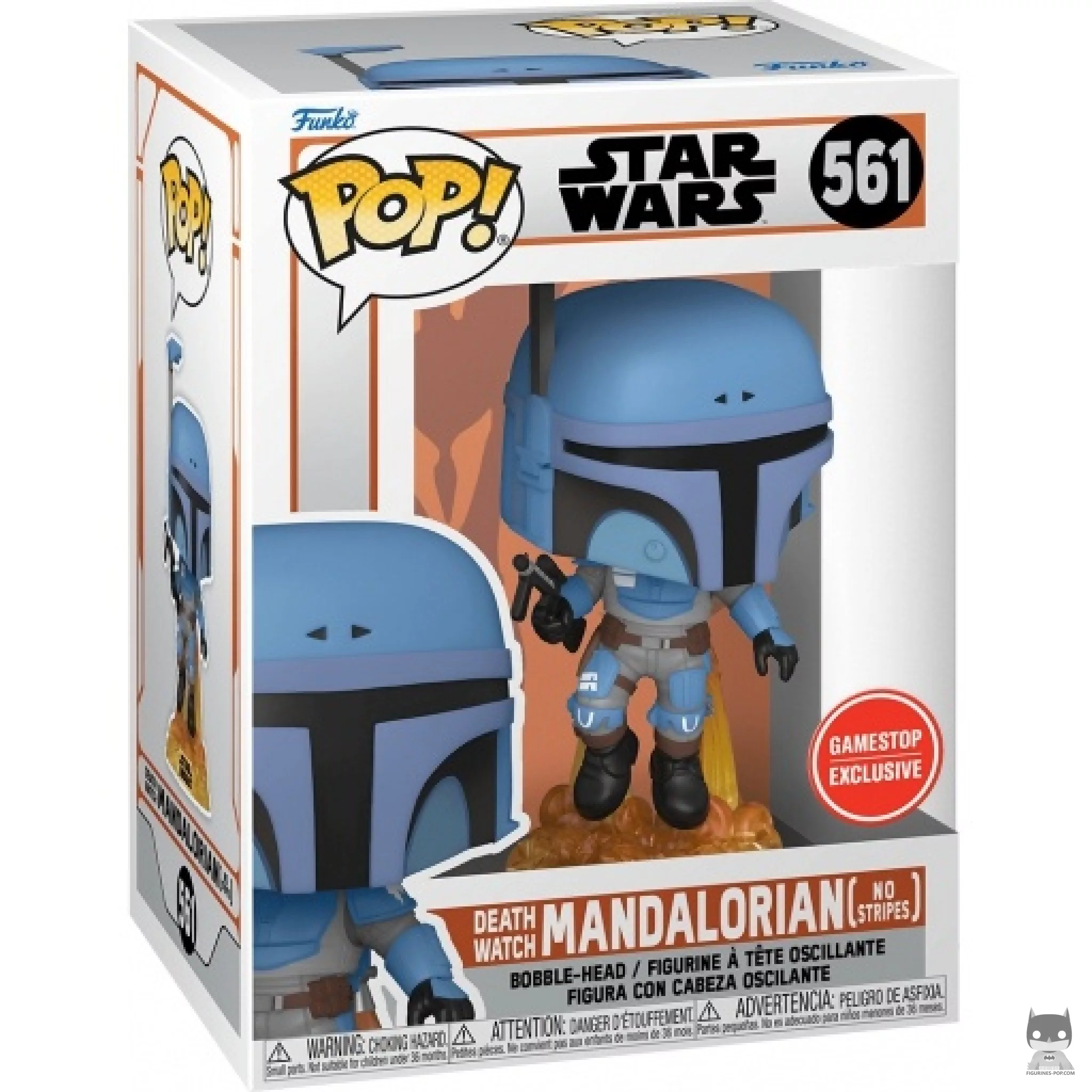 Figurine Funko POP Death Watch Mandalorian (No Stripes) avec boîte
