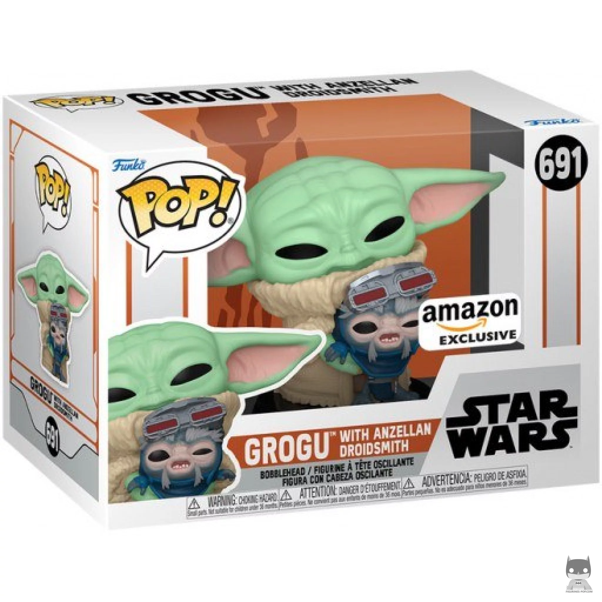 Figurine Funko POP Grogu avec Anzellan Droidsmith avec boîte