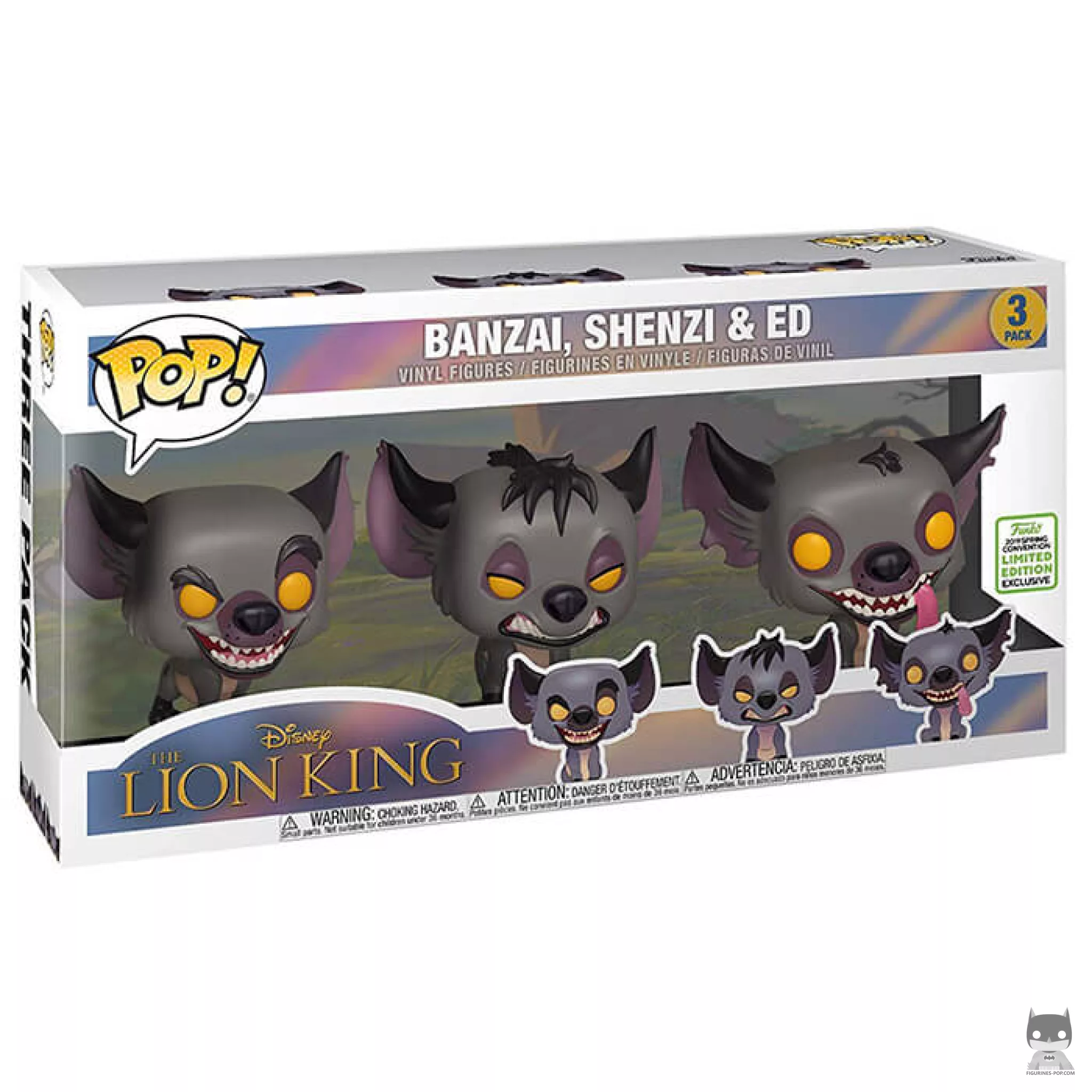 Figurine Funko POP Hyènes Banzai Shenzi & Ed avec boîte