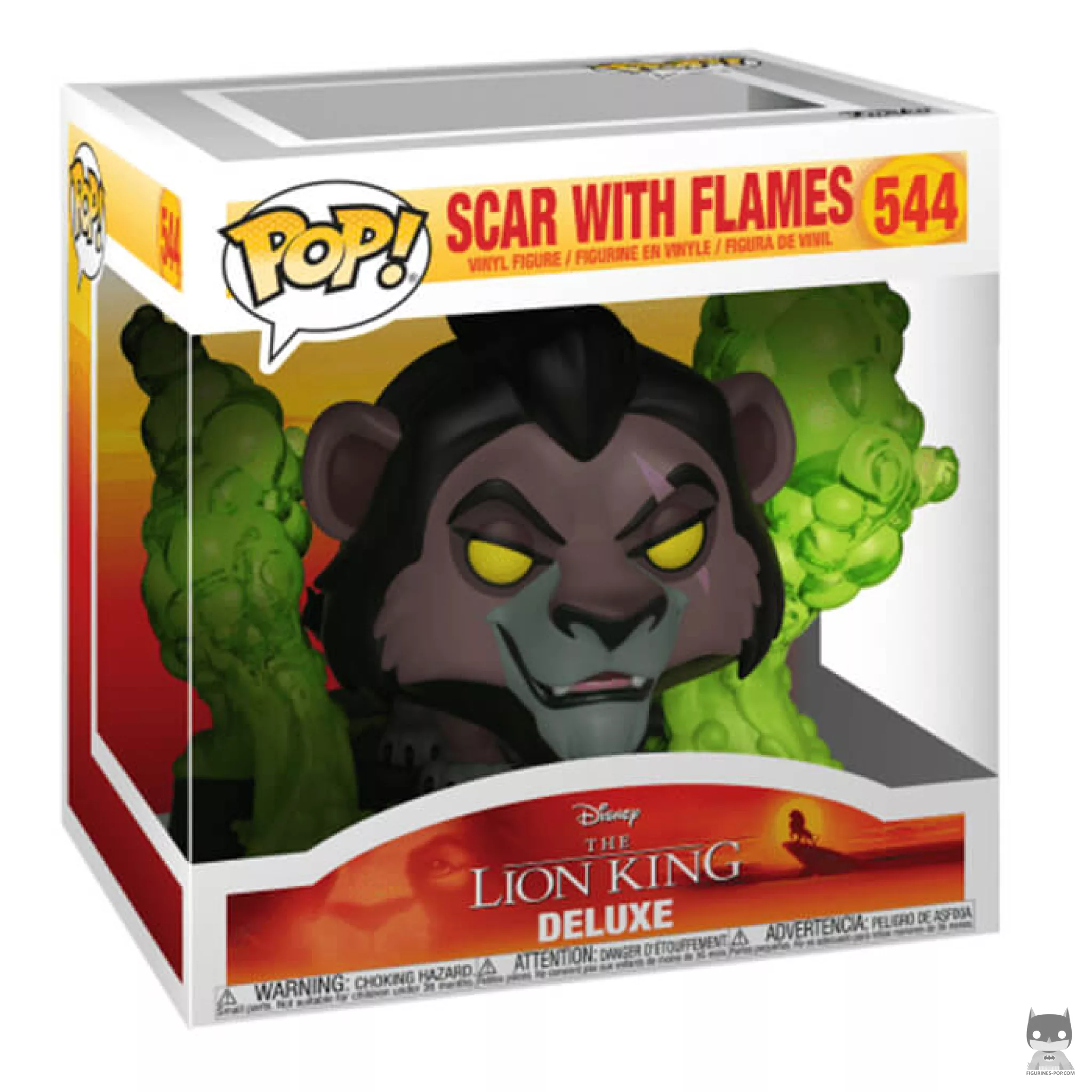 Figurine Funko POP Scar avec des flammes avec boîte