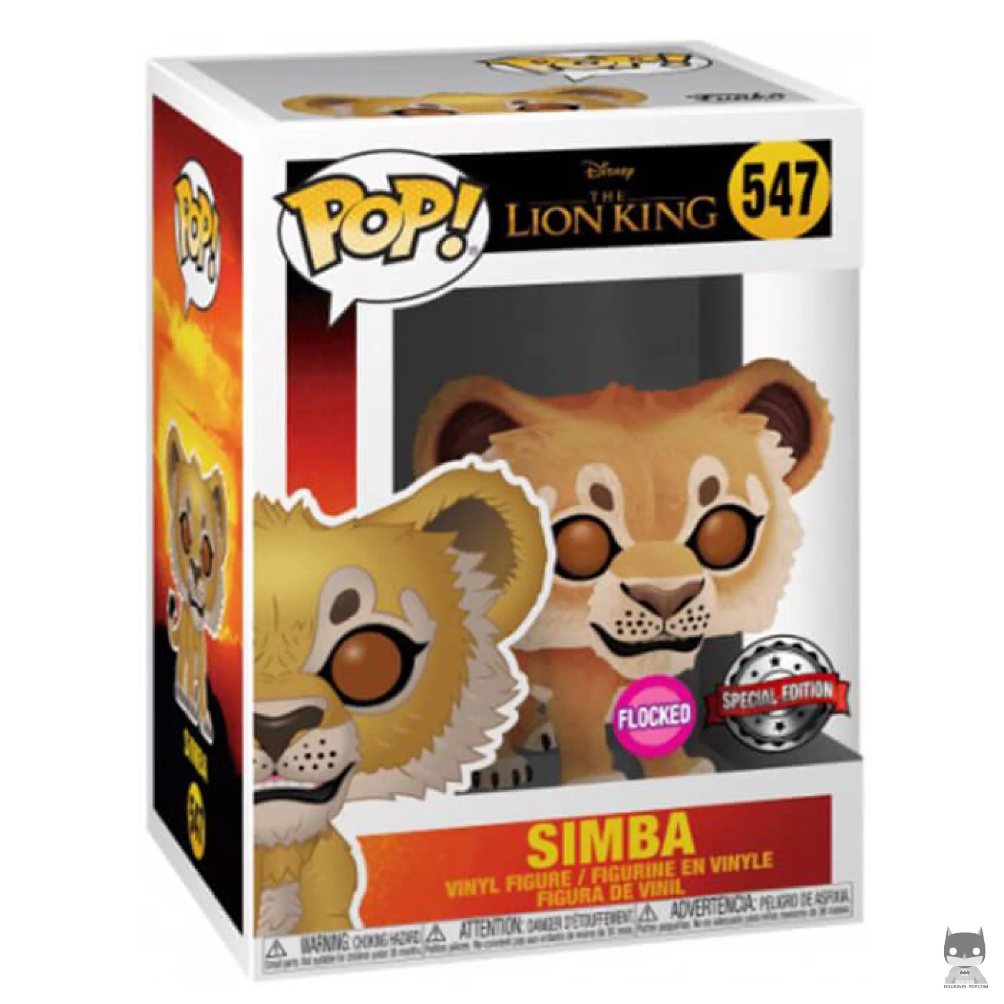 Figurine Funko POP Simba (Flocked) avec boîte