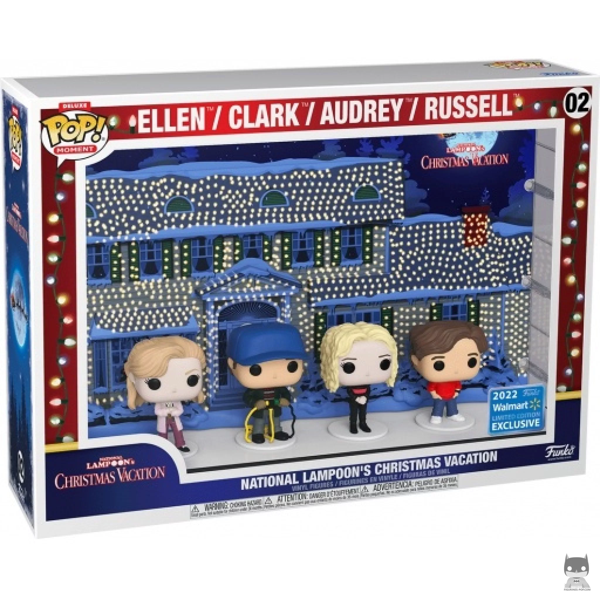 Figurine Funko POP Ellen, Clark, Audrey & Russell avec boîte