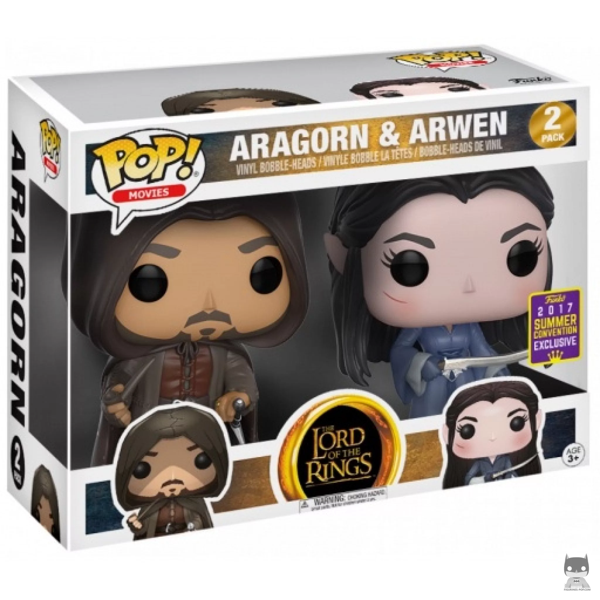 Figurine Funko POP Aragorn & Arwen avec boîte