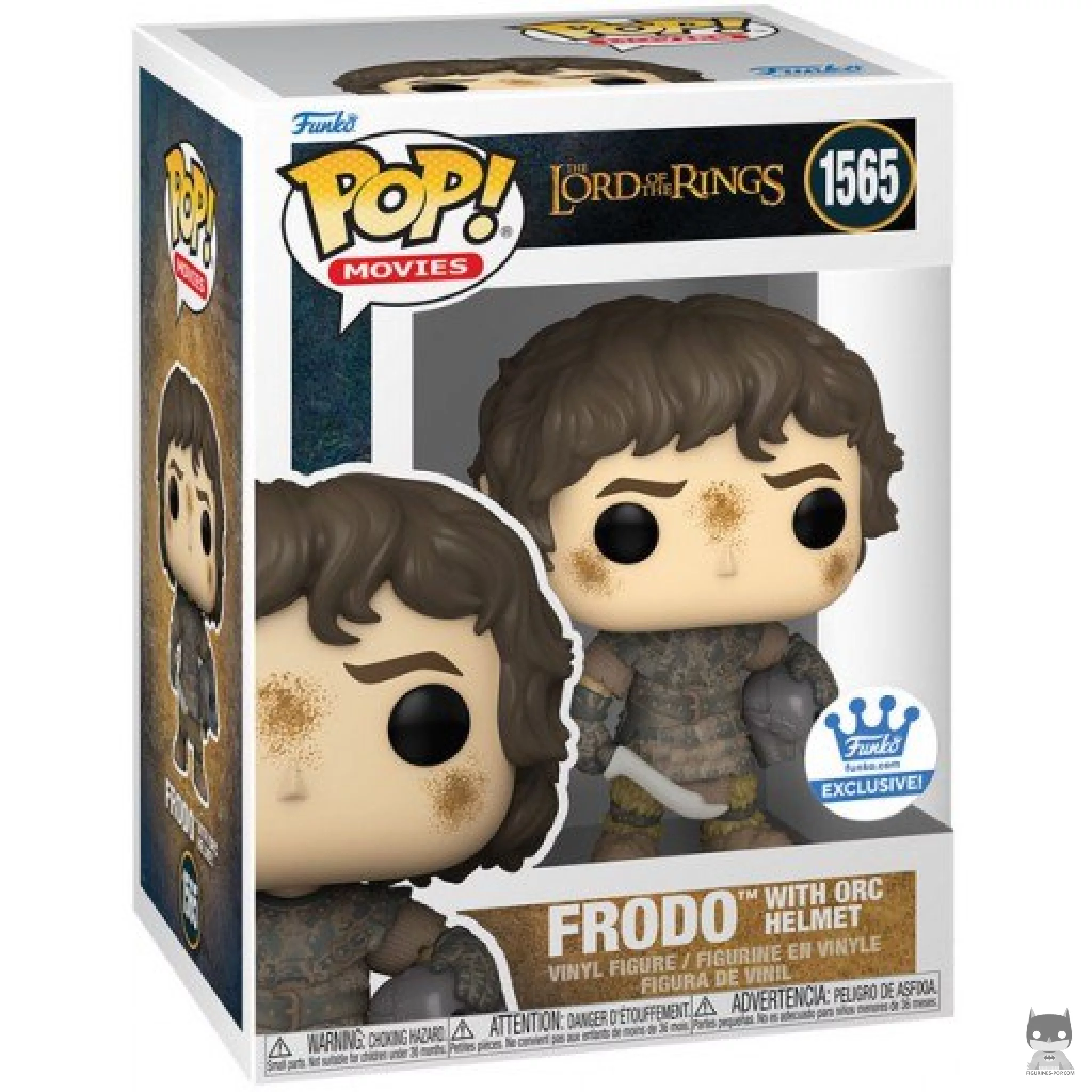 Figurine Funko POP Frodon avec Casque Orque avec boîte