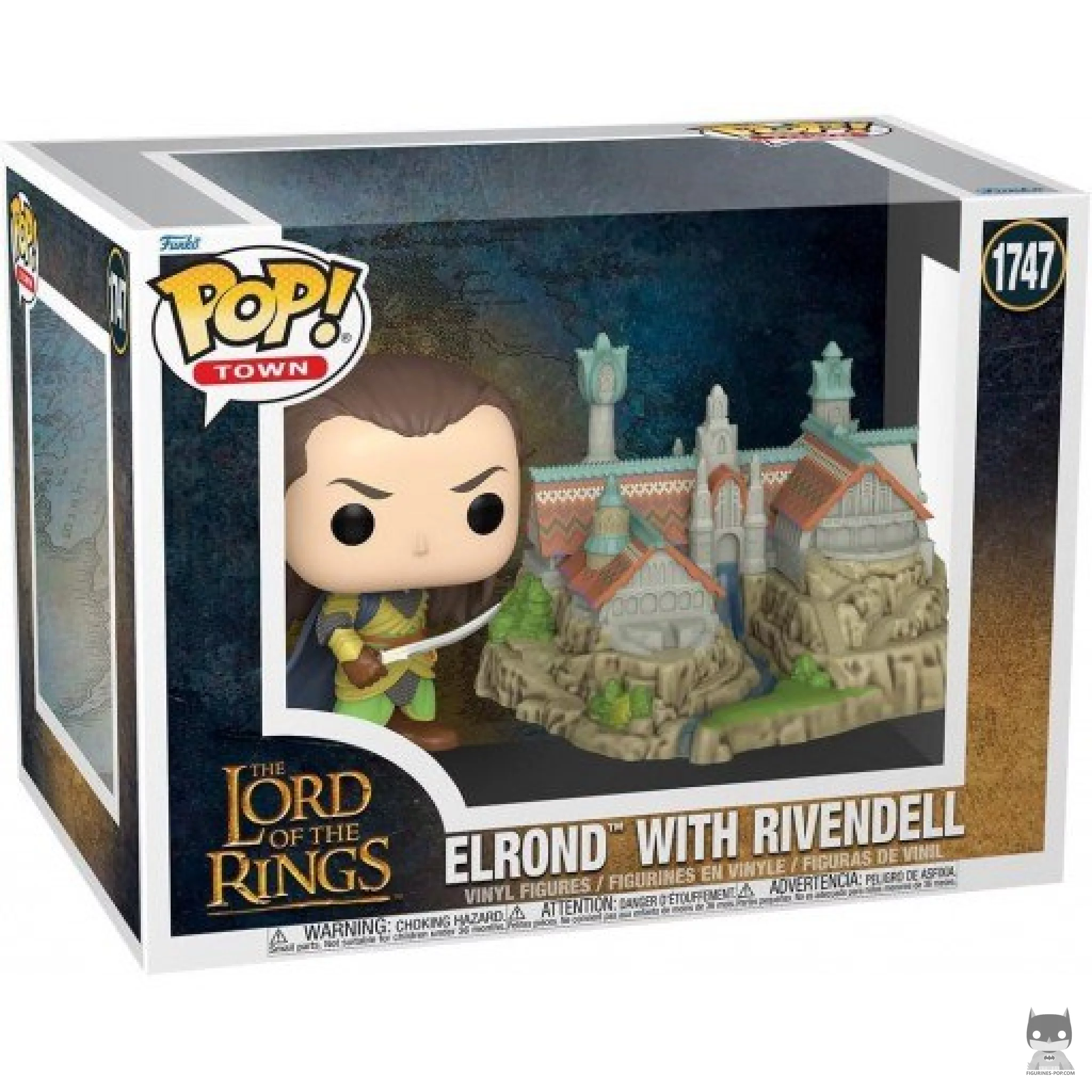 Figurine Funko POP Lord Elrond avec Fondcombe avec boîte