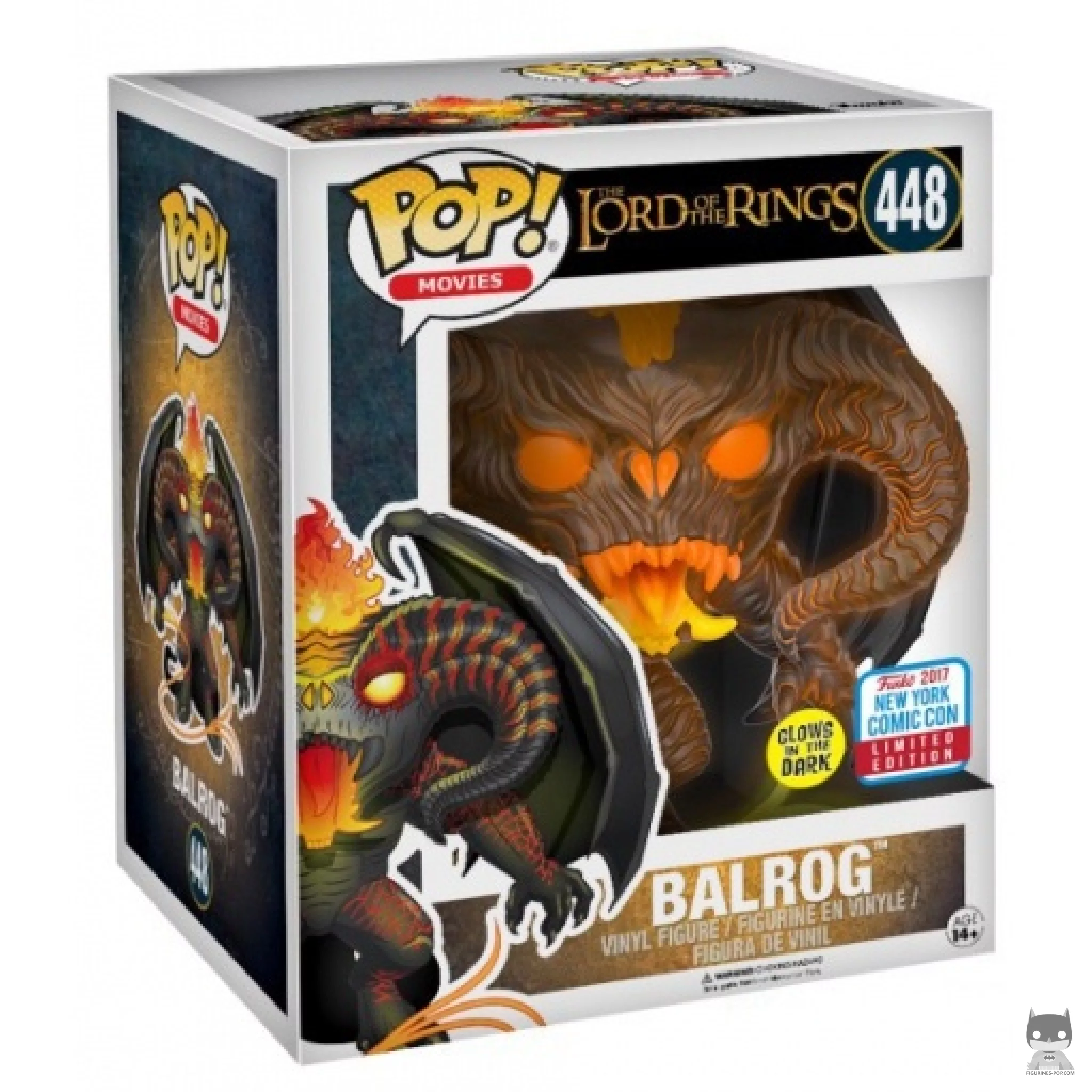 Figurine Funko POP Balrog (Glow in the Dark & Supersized) avec boîte