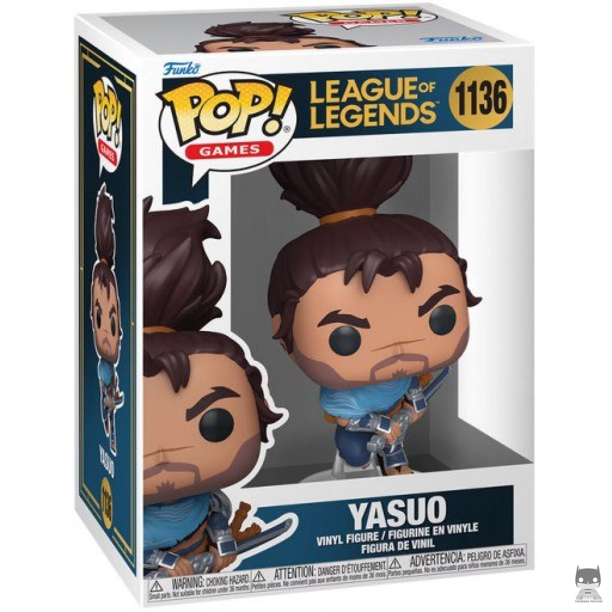 Figurine Funko POP Yasuo avec boîte