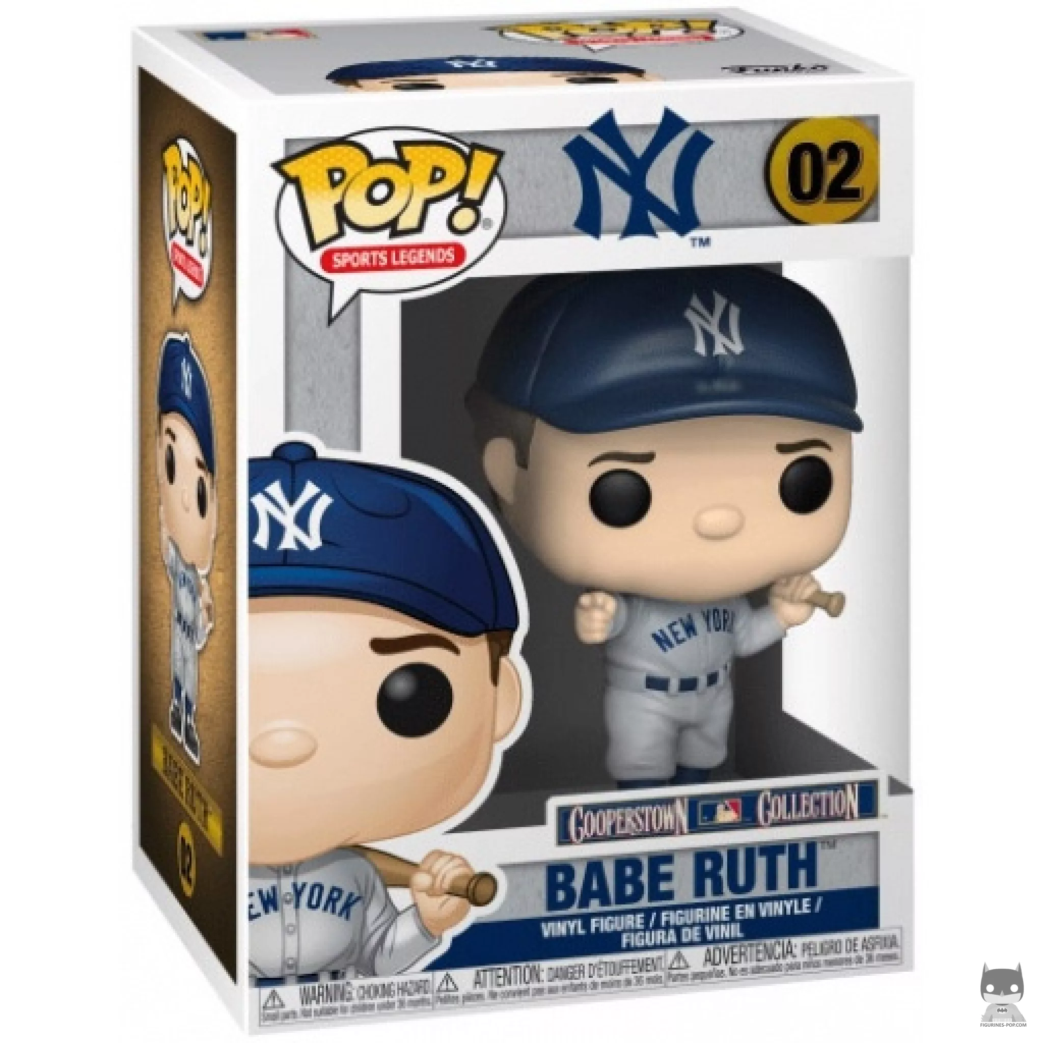 Figurine Funko POP Babe Ruth avec boîte