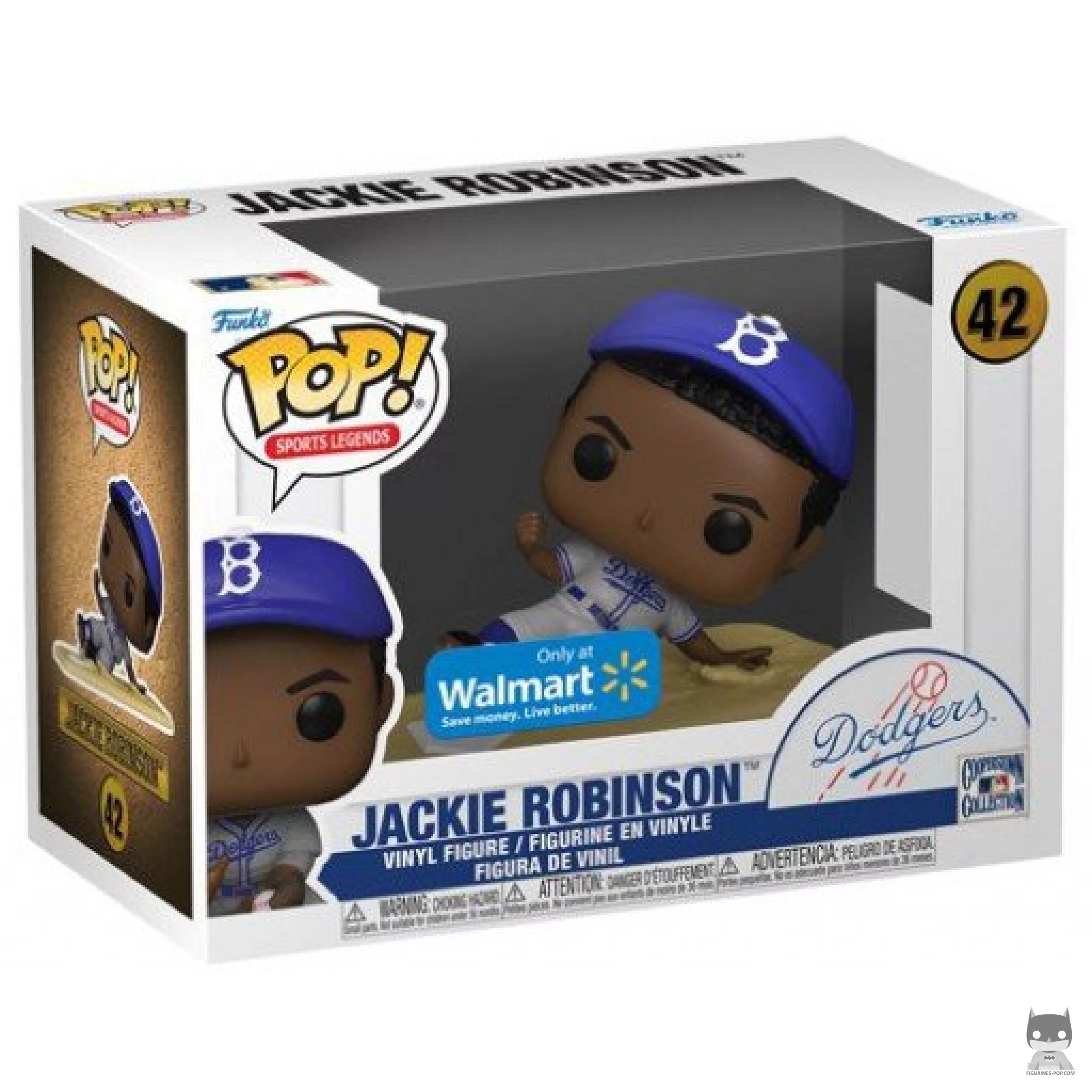 Figurine Funko POP Jackie Robinson (Brooklyn Dodgers) avec boîte