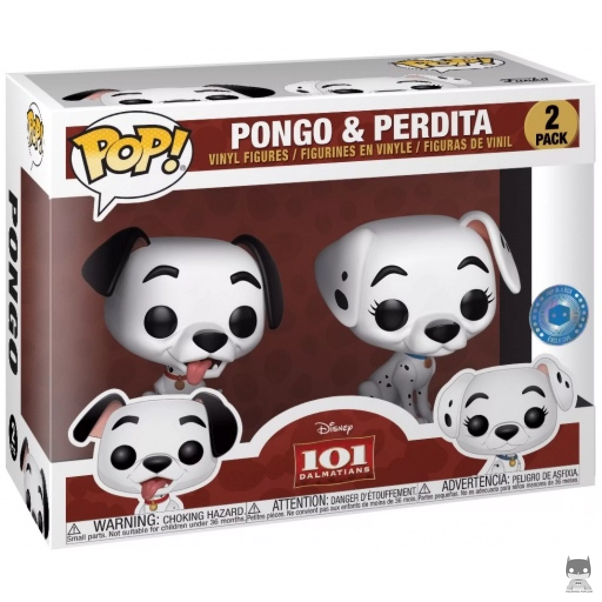 Figurine Funko POP Pongo & Perdita avec boîte