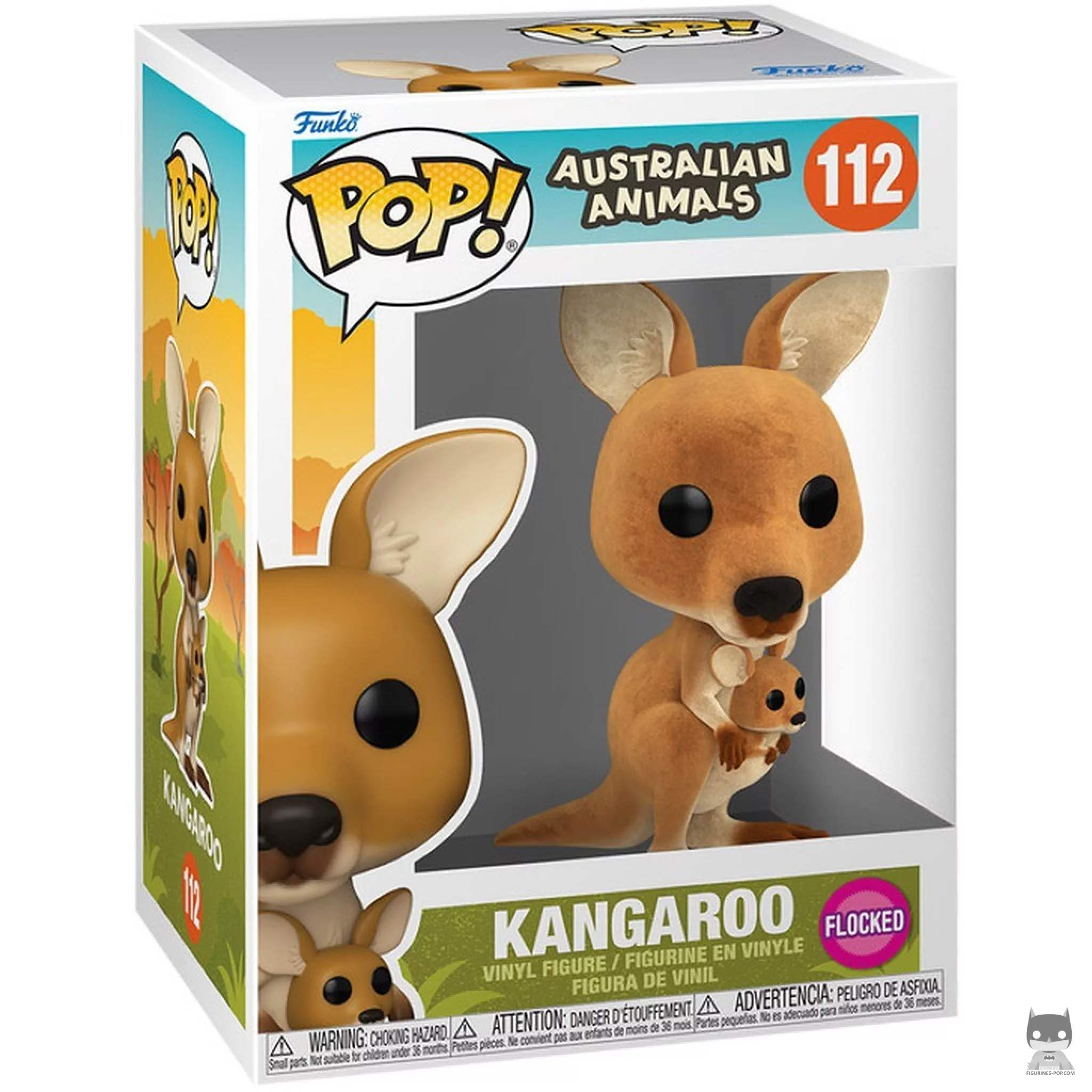 Figurine Funko POP Kangourou (Flocked) avec boîte