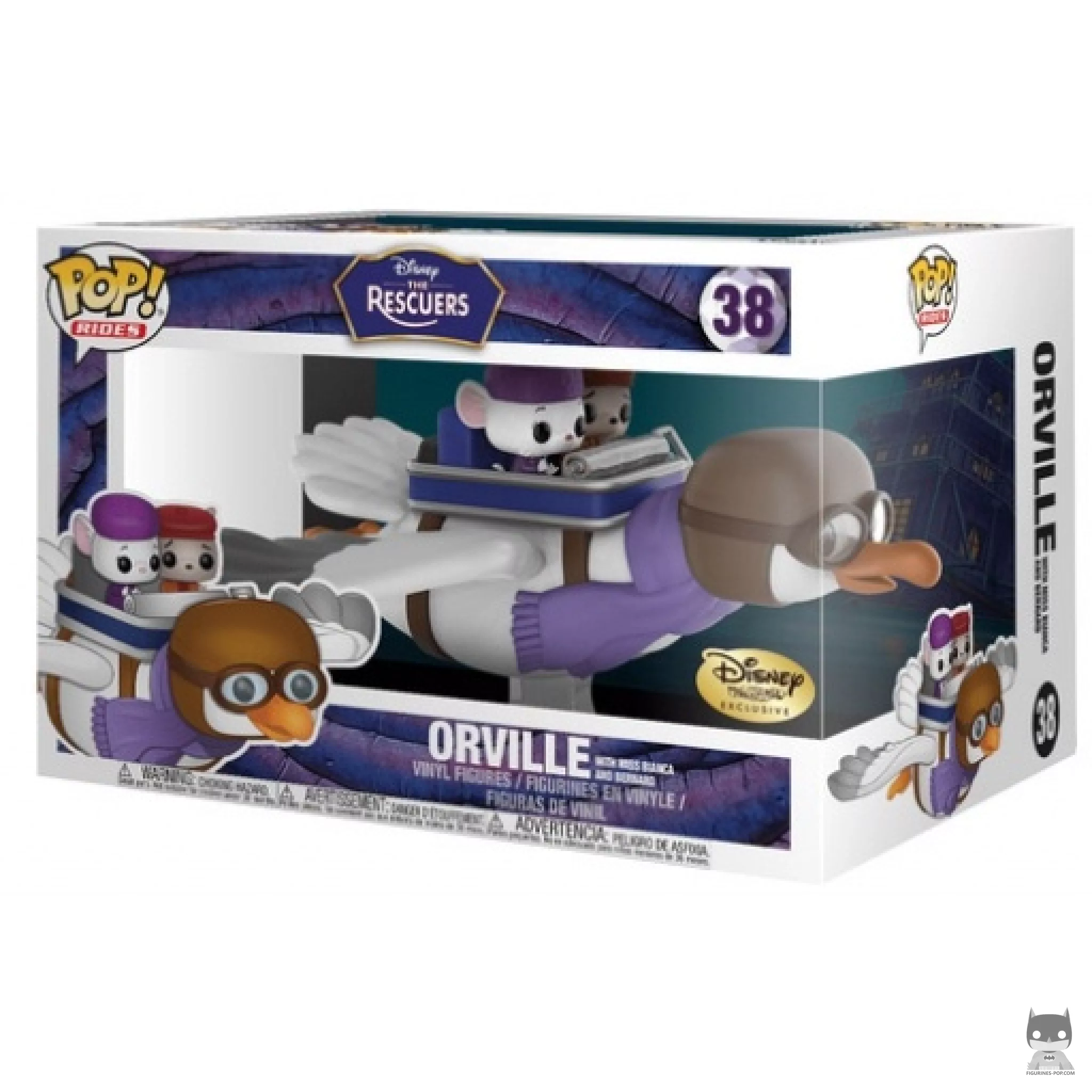 Figurine Funko POP Orville avec Bianca & Bernard avec boîte