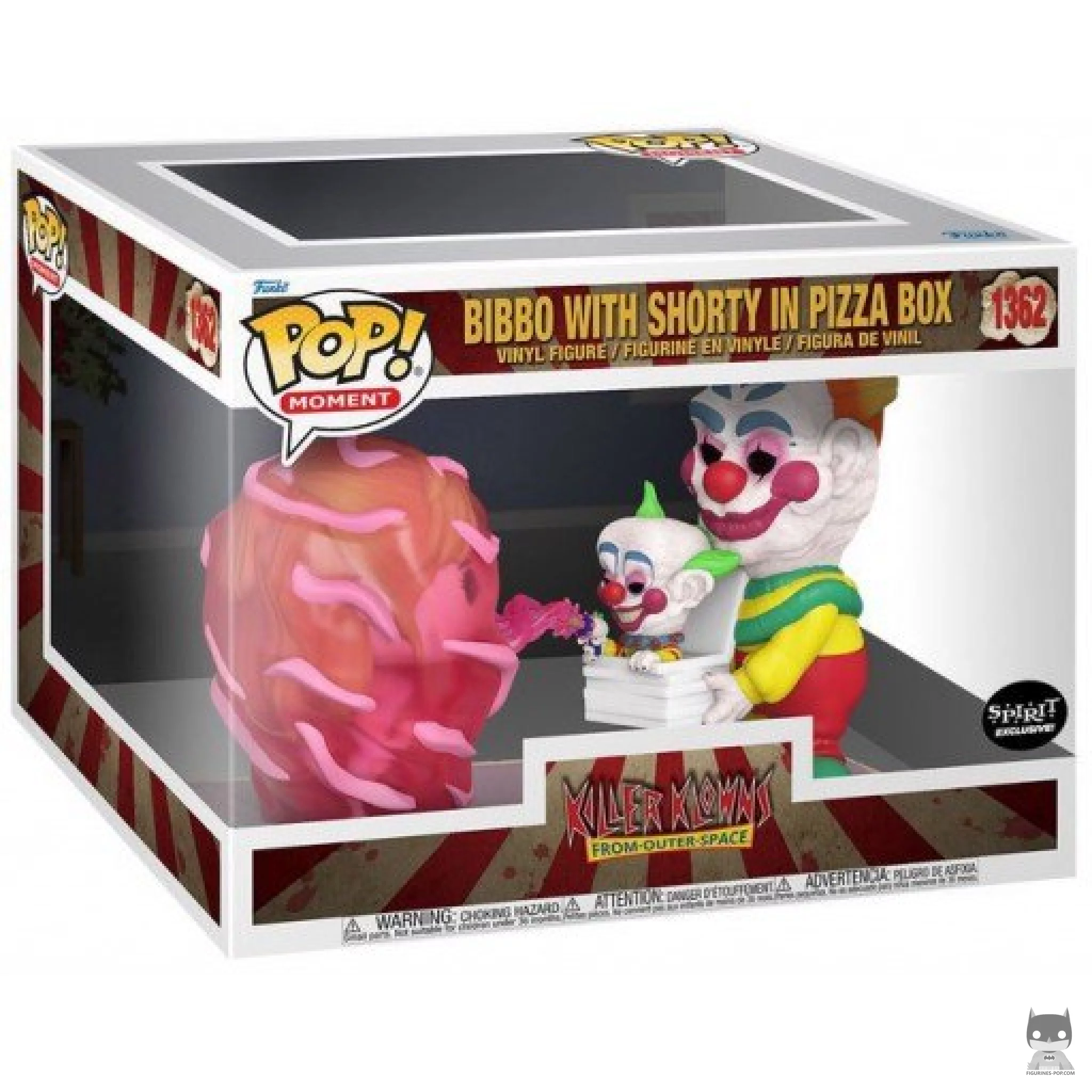 Figurine Funko POP Bibbo avec Shorty dans la Boîte à Pizza avec boîte