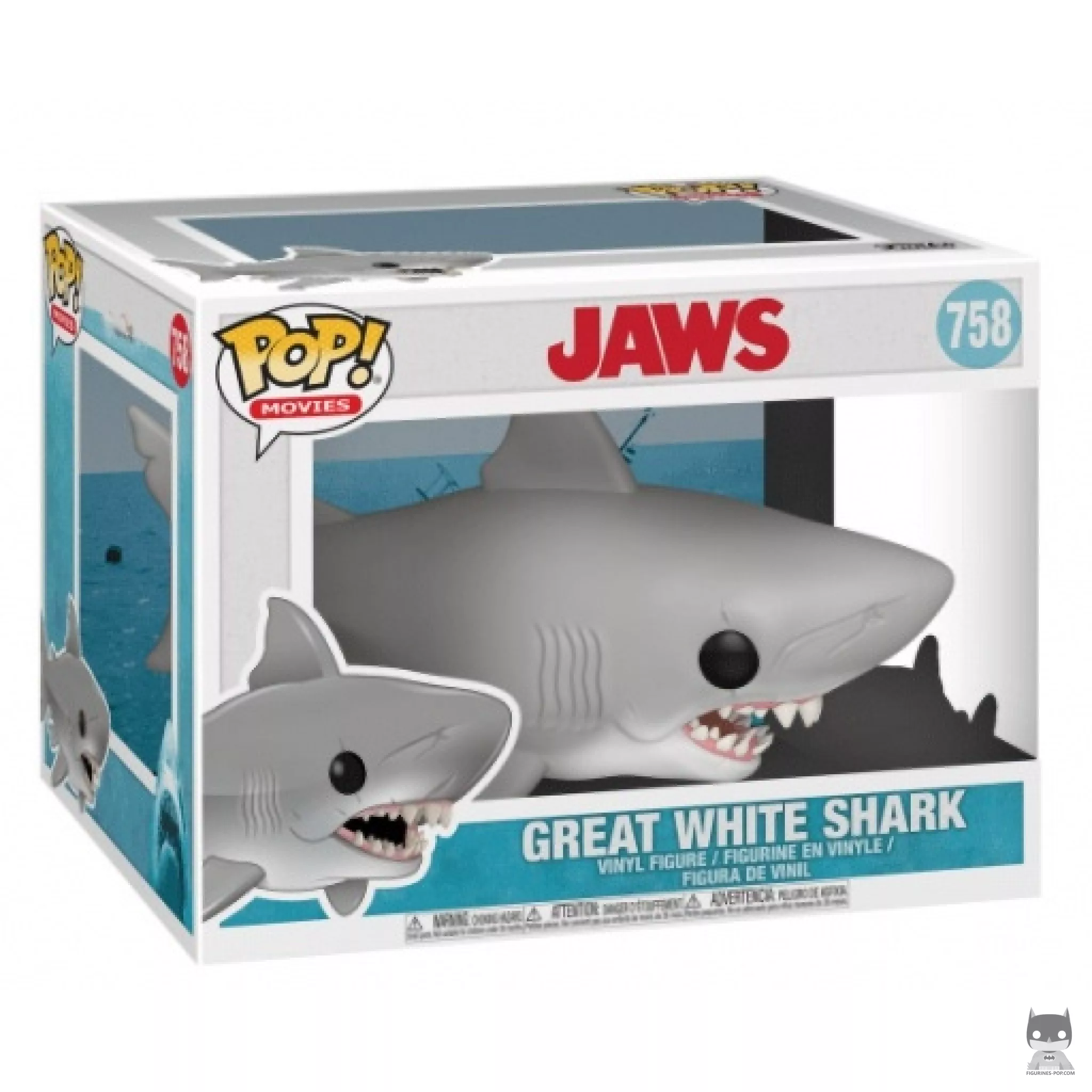 Figurine Funko POP Grand Requin Blanc (Supersized) avec boîte