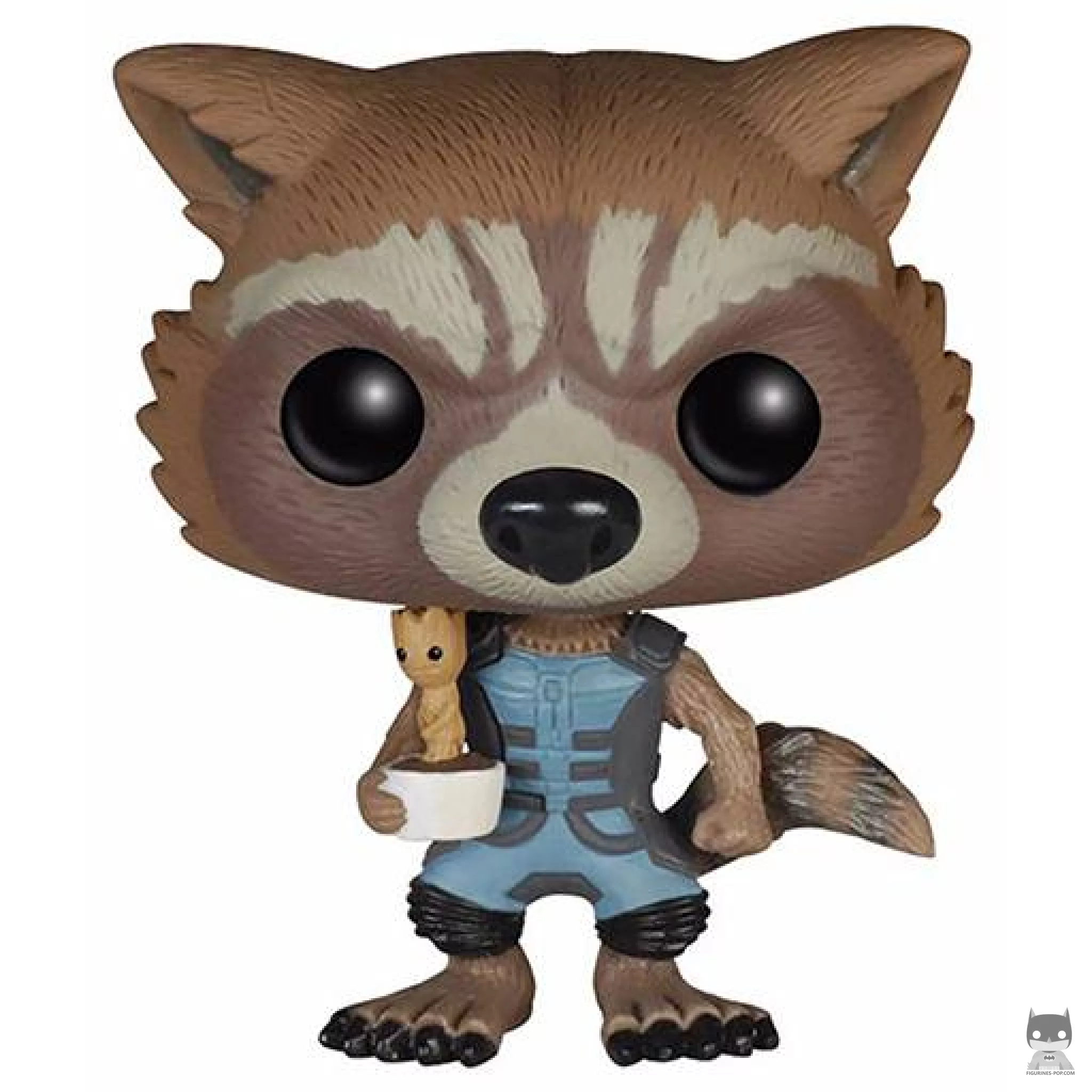 Figurine Funko POP Rocket Raccoon (avec bébé Groot) (Les Gardiens de la Galaxie)